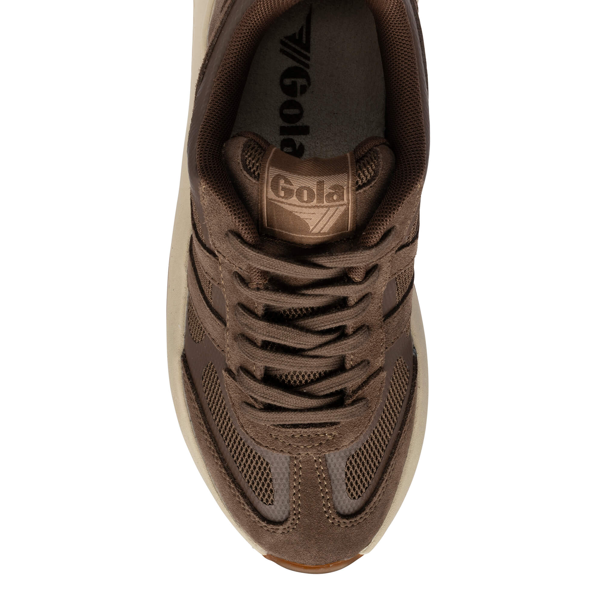 gola-seattle-damen-sneaker-otterbraun-mesh-wildleder image 5