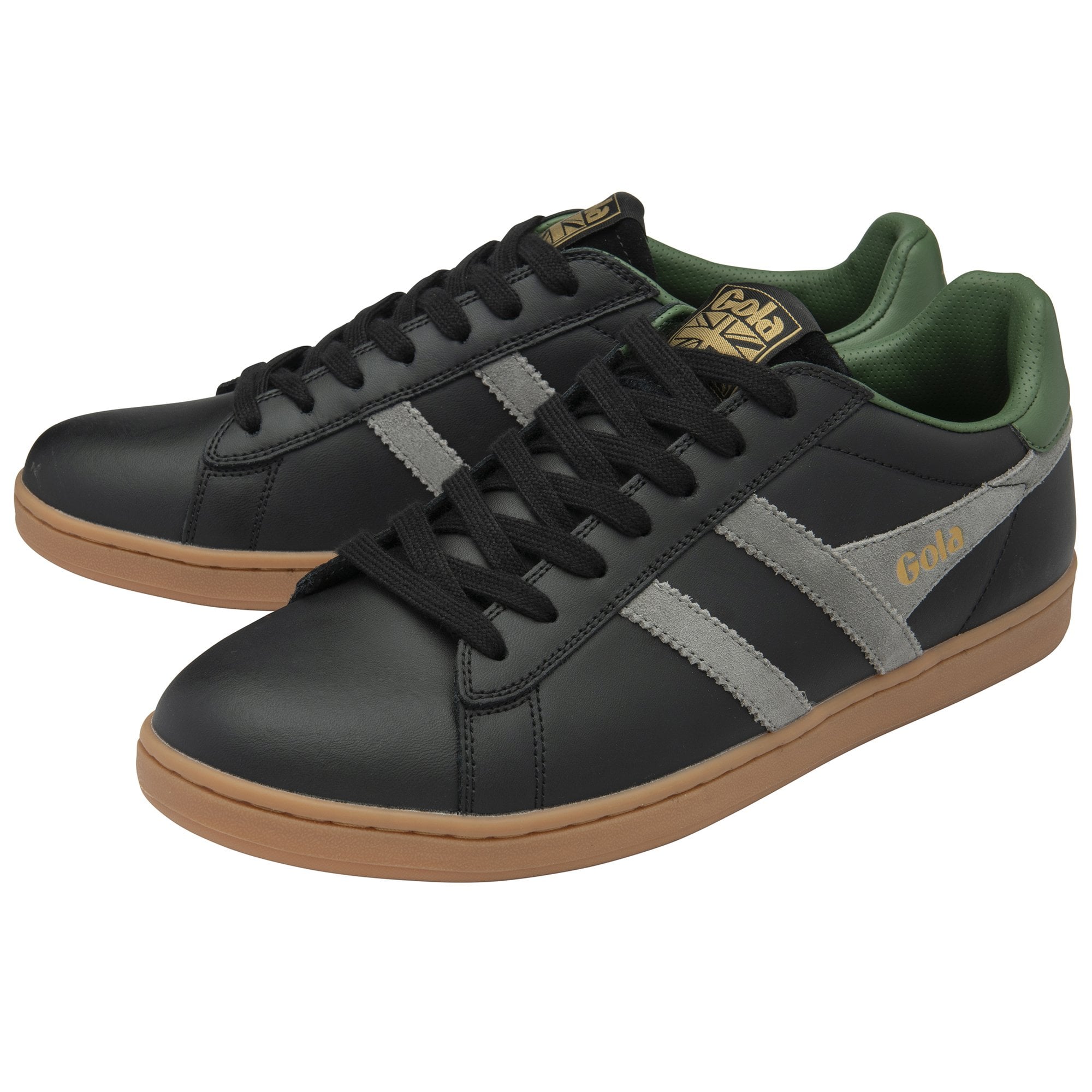 gola-equipe-ii-leder-sneaker-f-r-herren-schwarz image 3