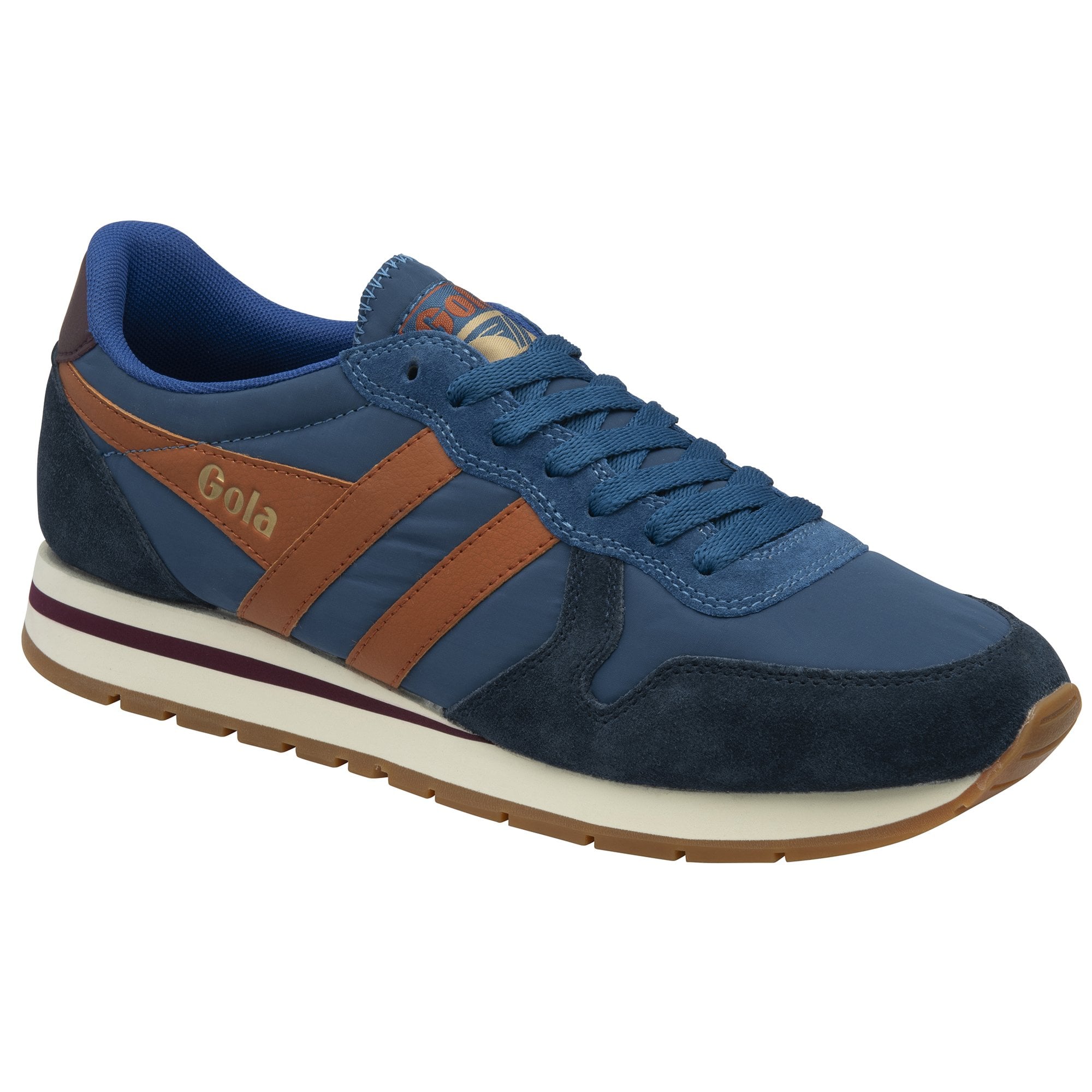 gola-daytona-chute-herren-sneaker-marine-dunkelblau-orange image 2