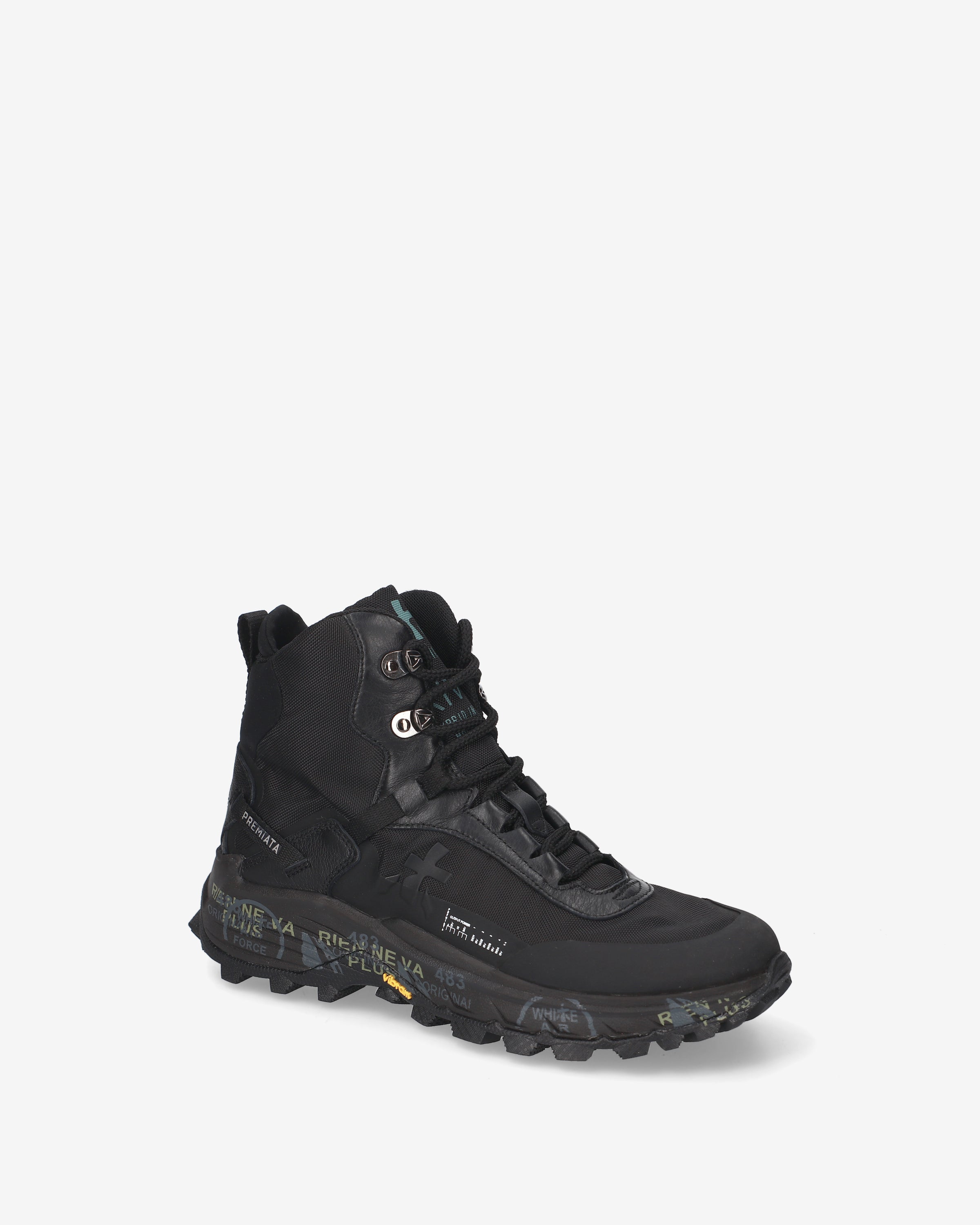 premiata-trivor-509-mid-sneaker-herren-schwarz image 4