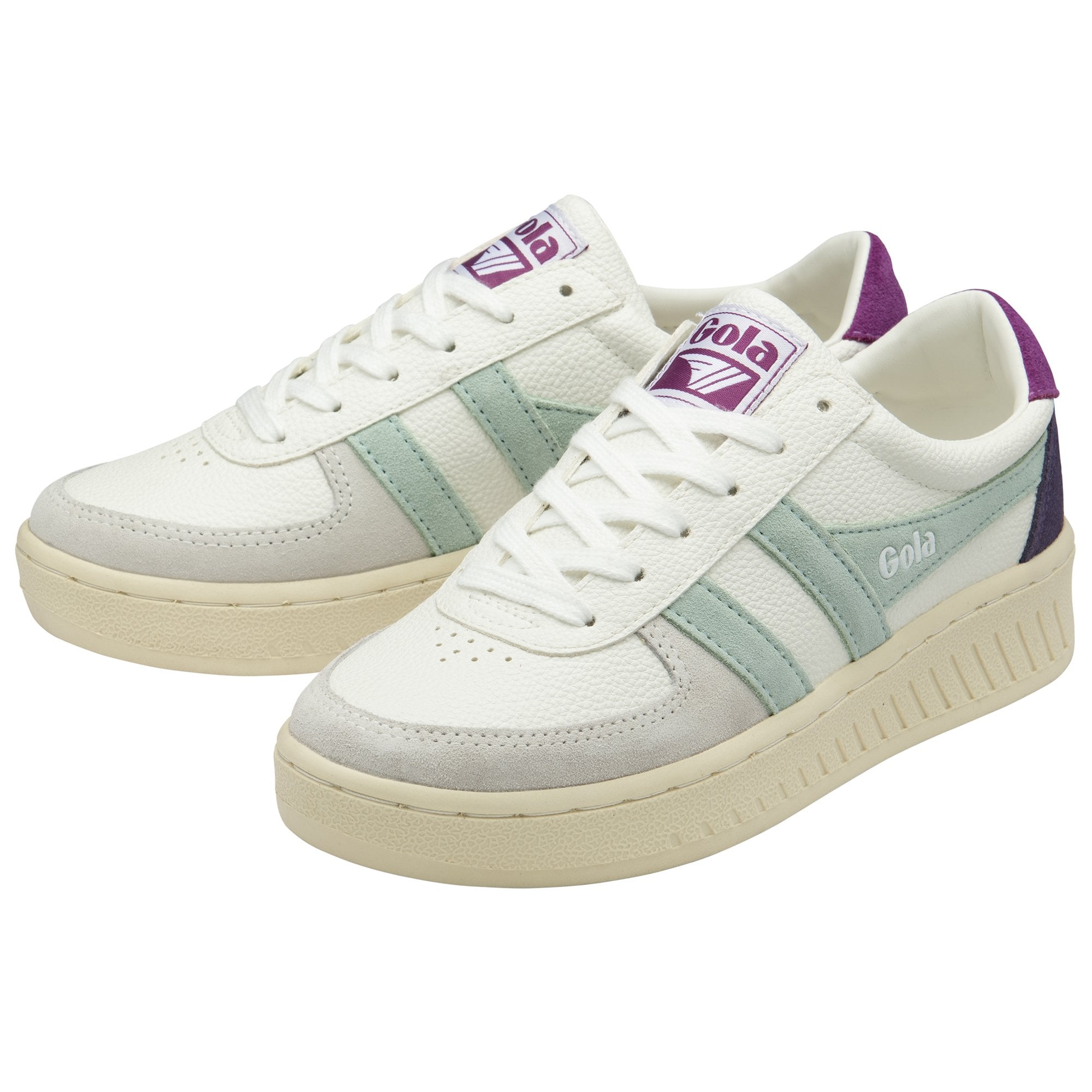gola-grandslam-trident-sneaker-f-r-damen-wei-surf-foxglove image 3
