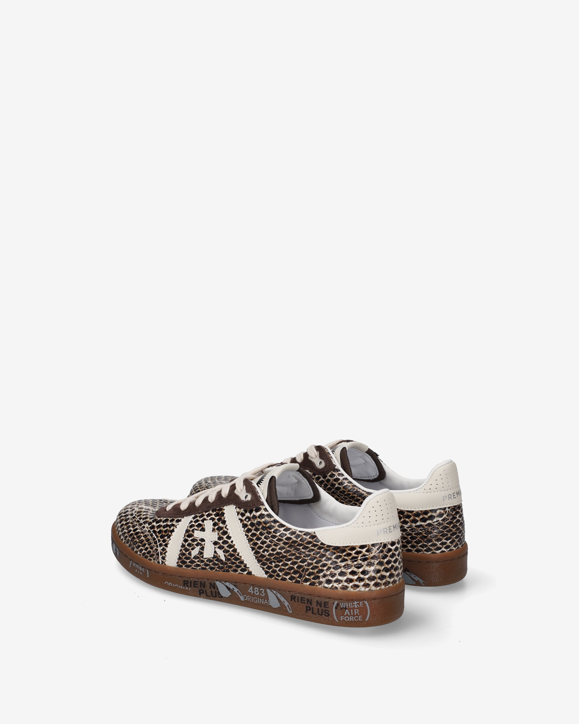 premiata-bonnied-8573-damen-sneaker-beige-brown-python image 5