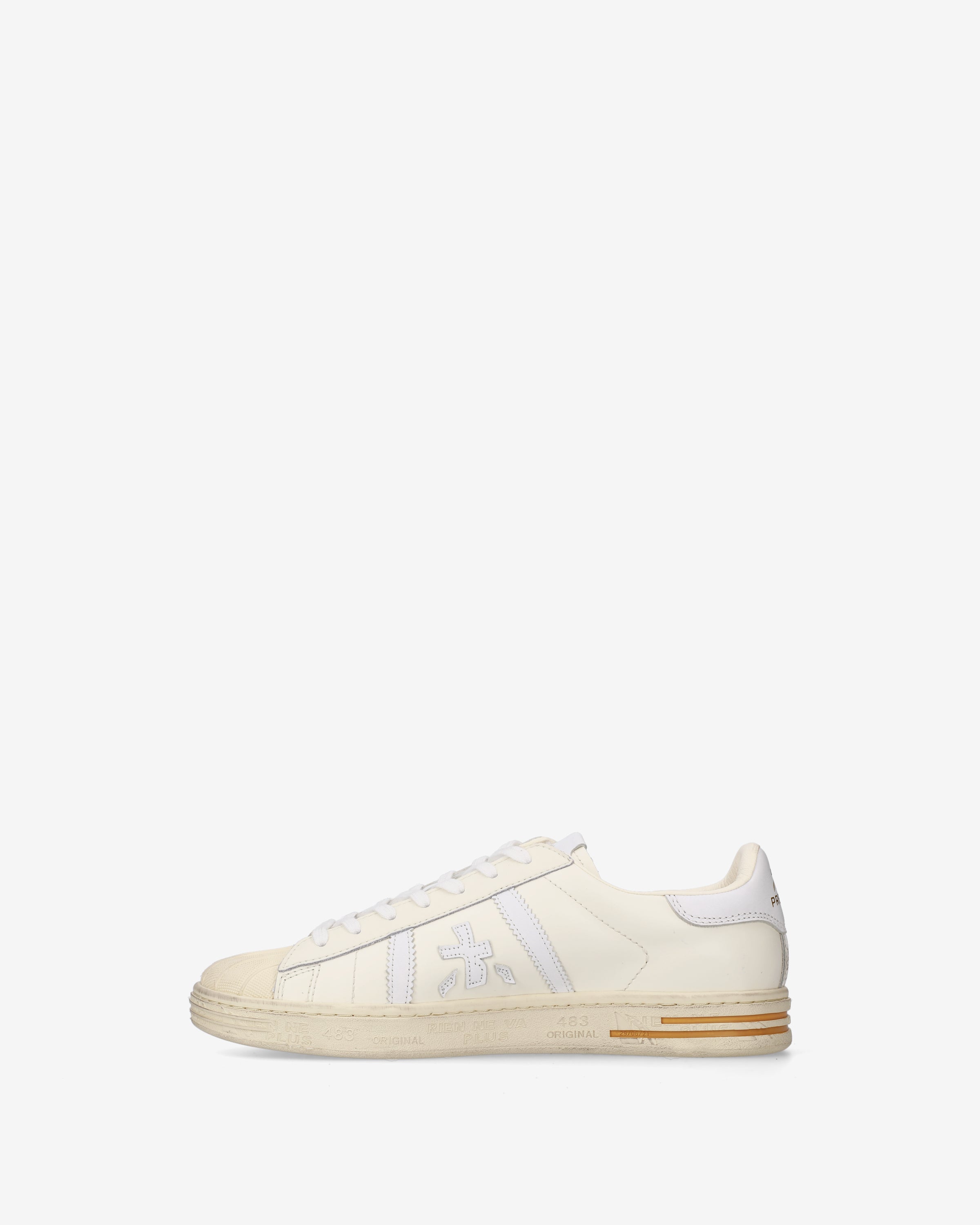 premiata-russell-8072-herren-sneaker-panna-wei-used-look image 3