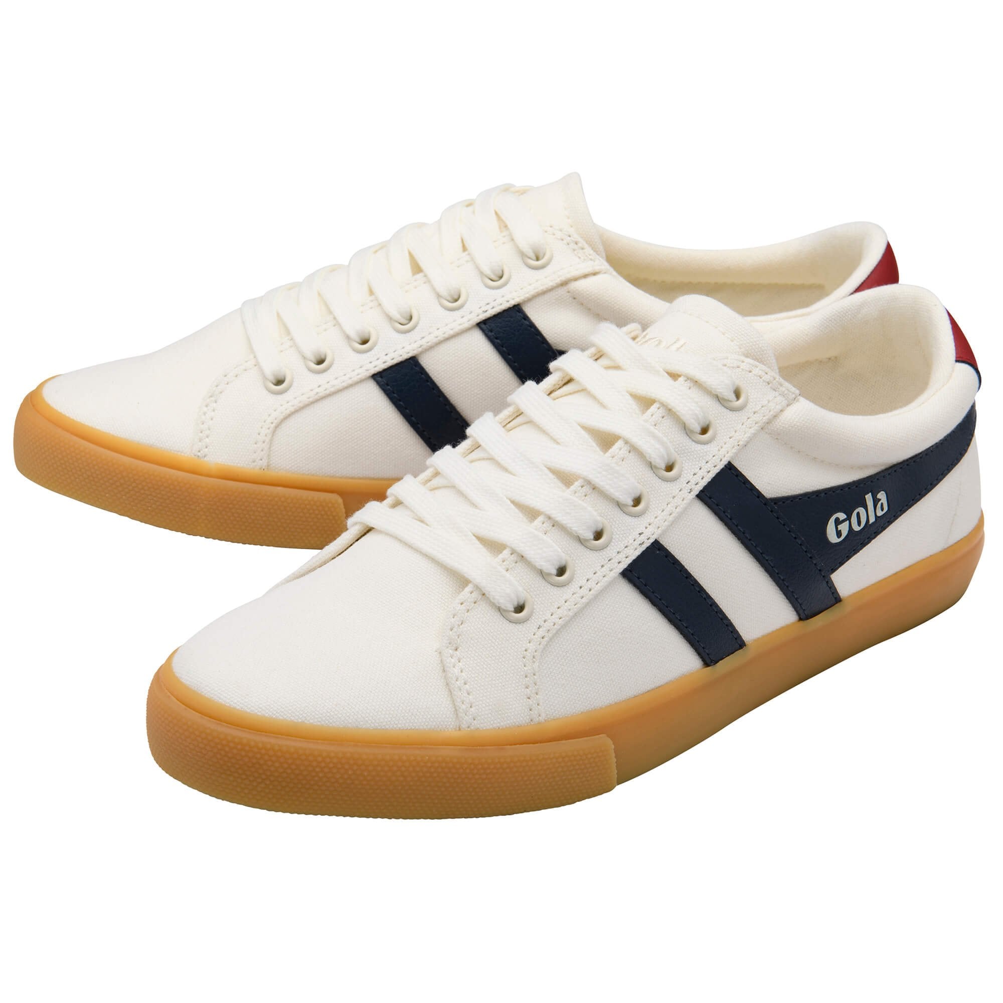 gola-varsity-herren-college-sneaker-creme-canvas-navy image 3