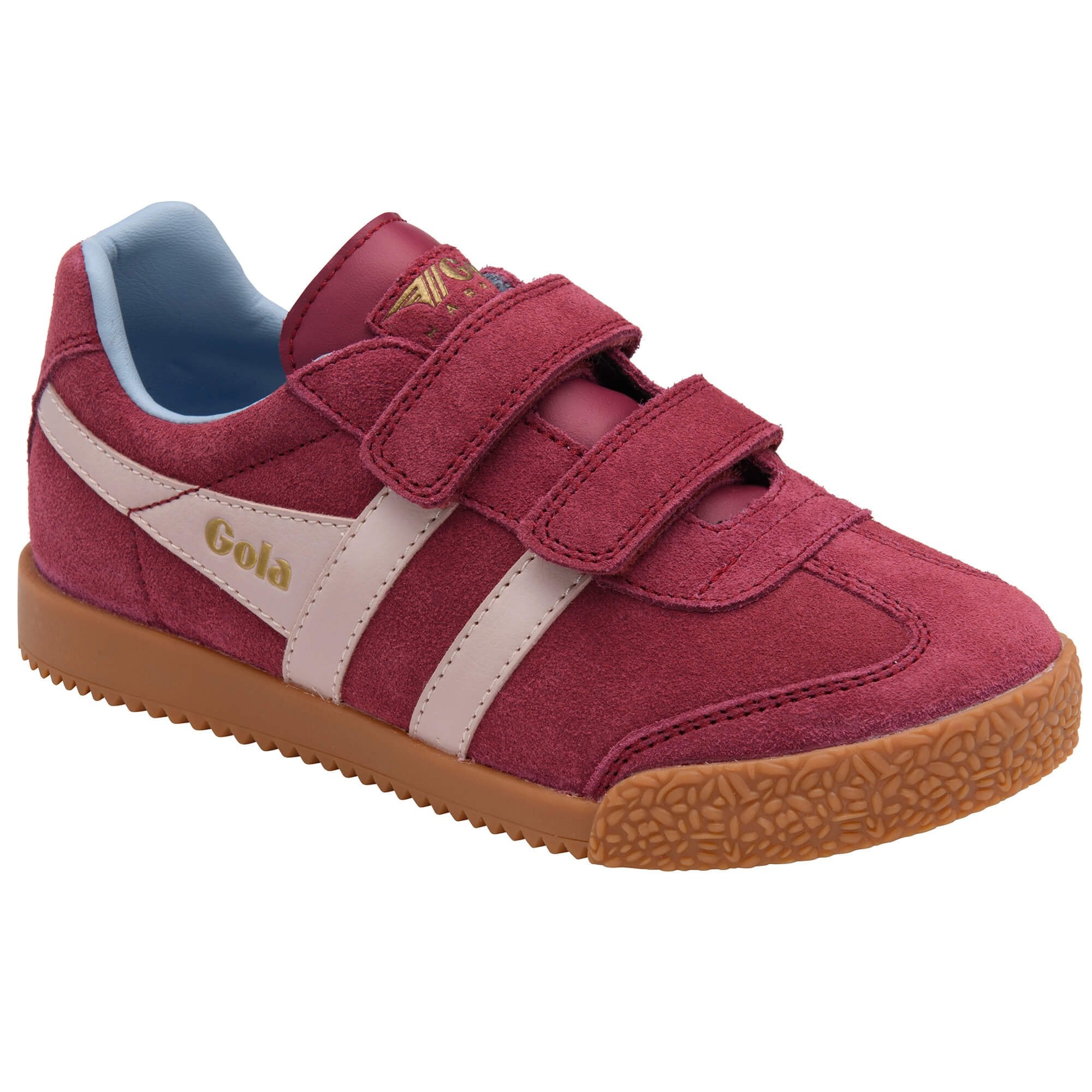 gola-harrier-strap-sneaker-f-r-kinder-cerise-kreide-rosa-luftblau image 2