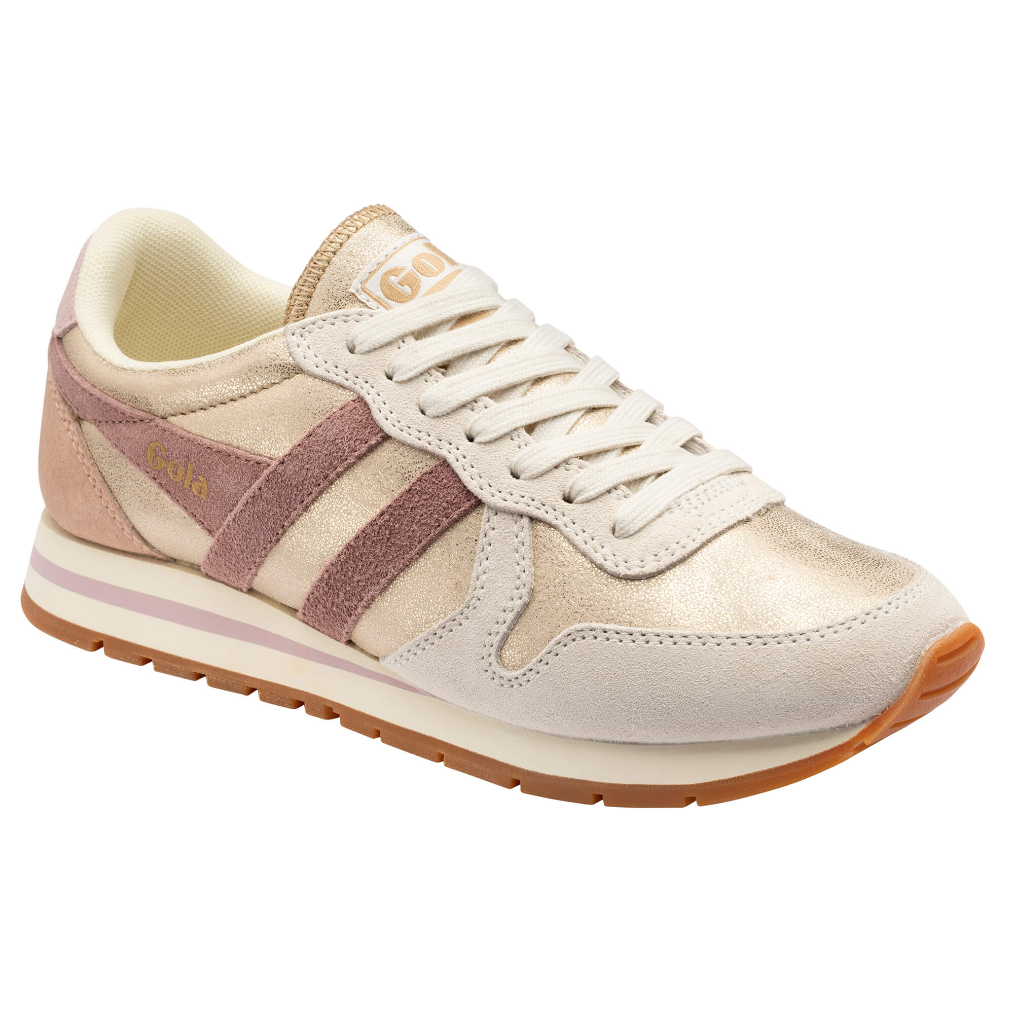 gola-daytona-blaze-sneaker-damen-gold-rosa image 2