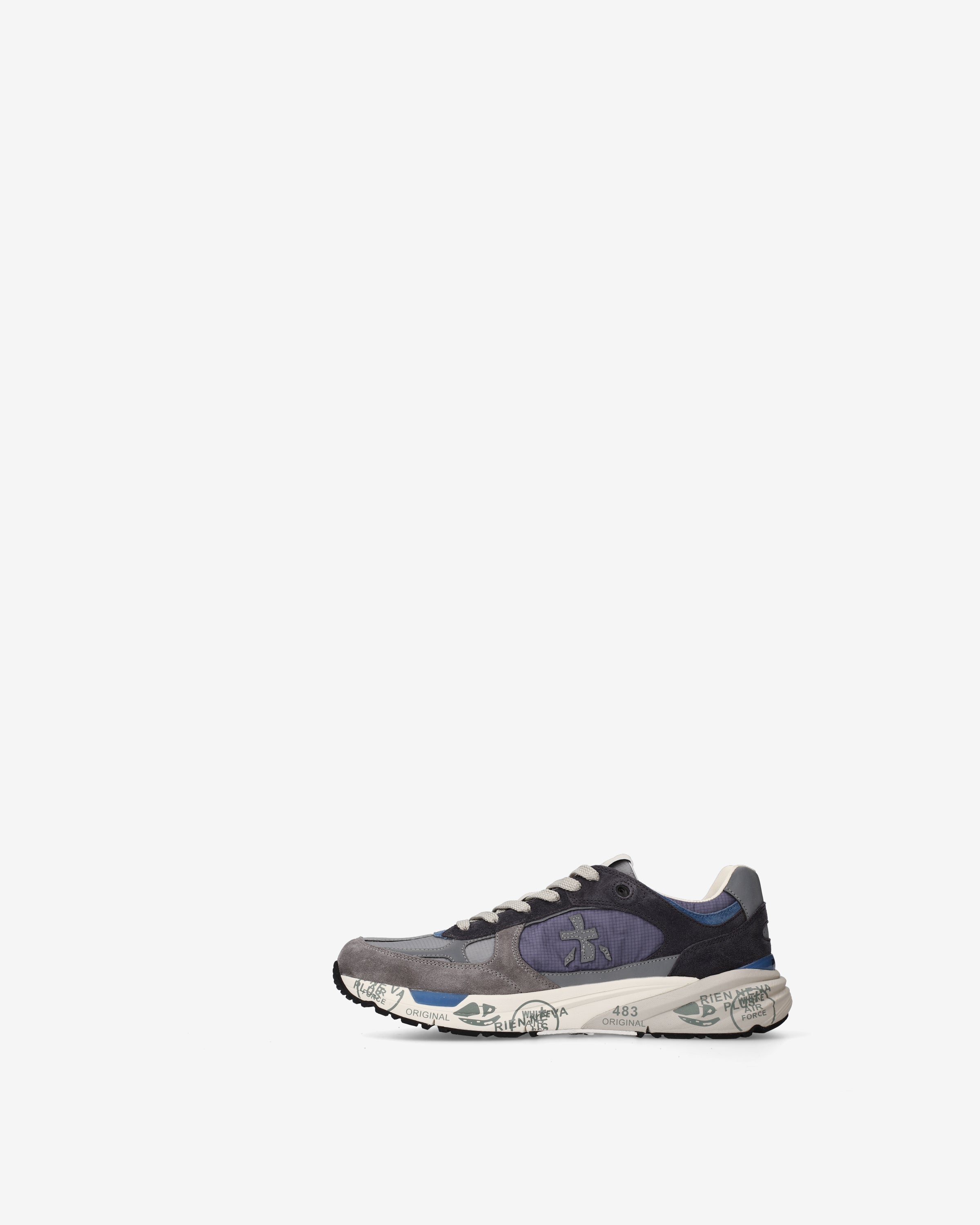 premiata-mase25-8021-sneaker-herren-blau-grau-suede-tech image 3