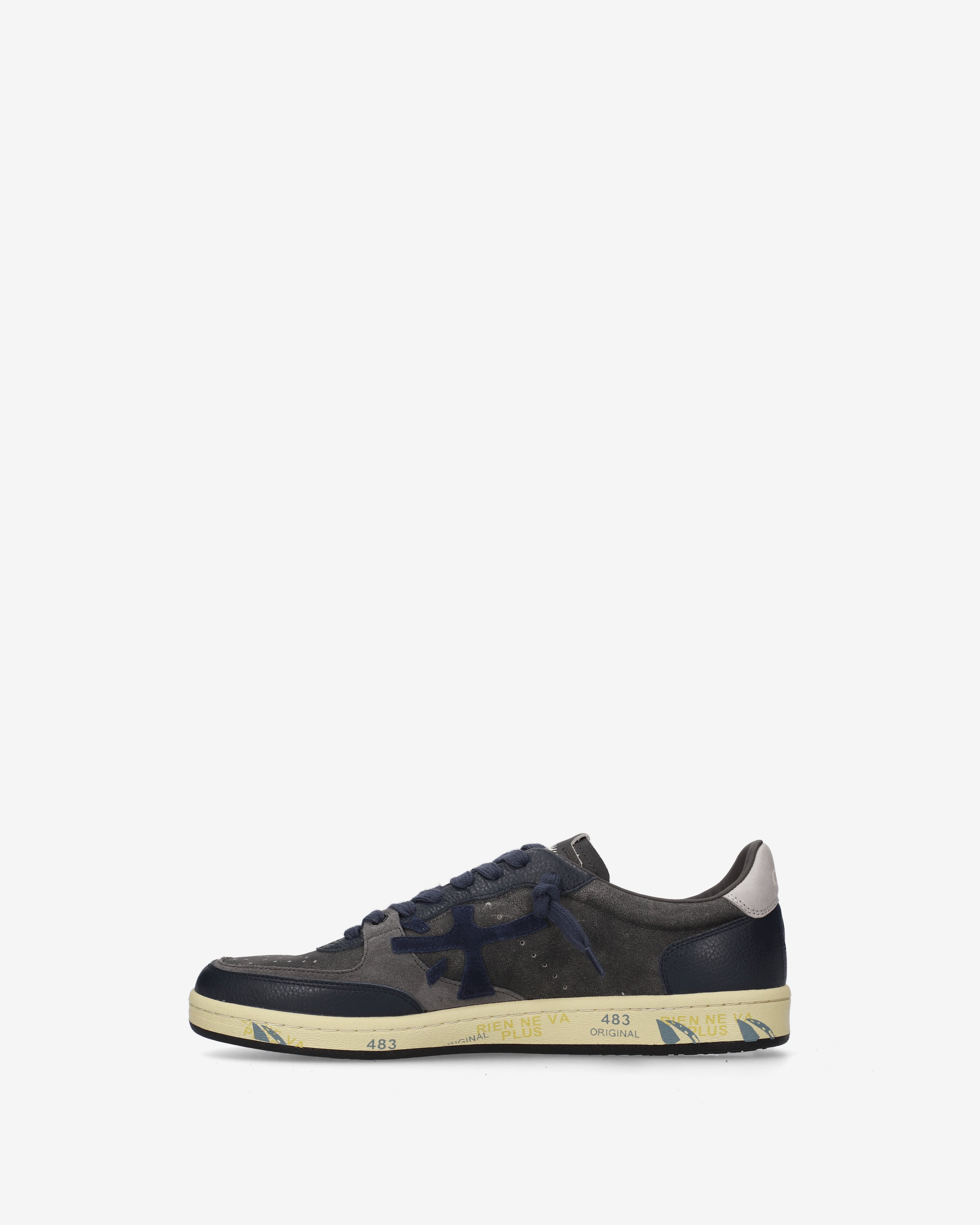 premiata-bskt-clay-8444-sneaker-navy-grey-leder-suede-herren image 3