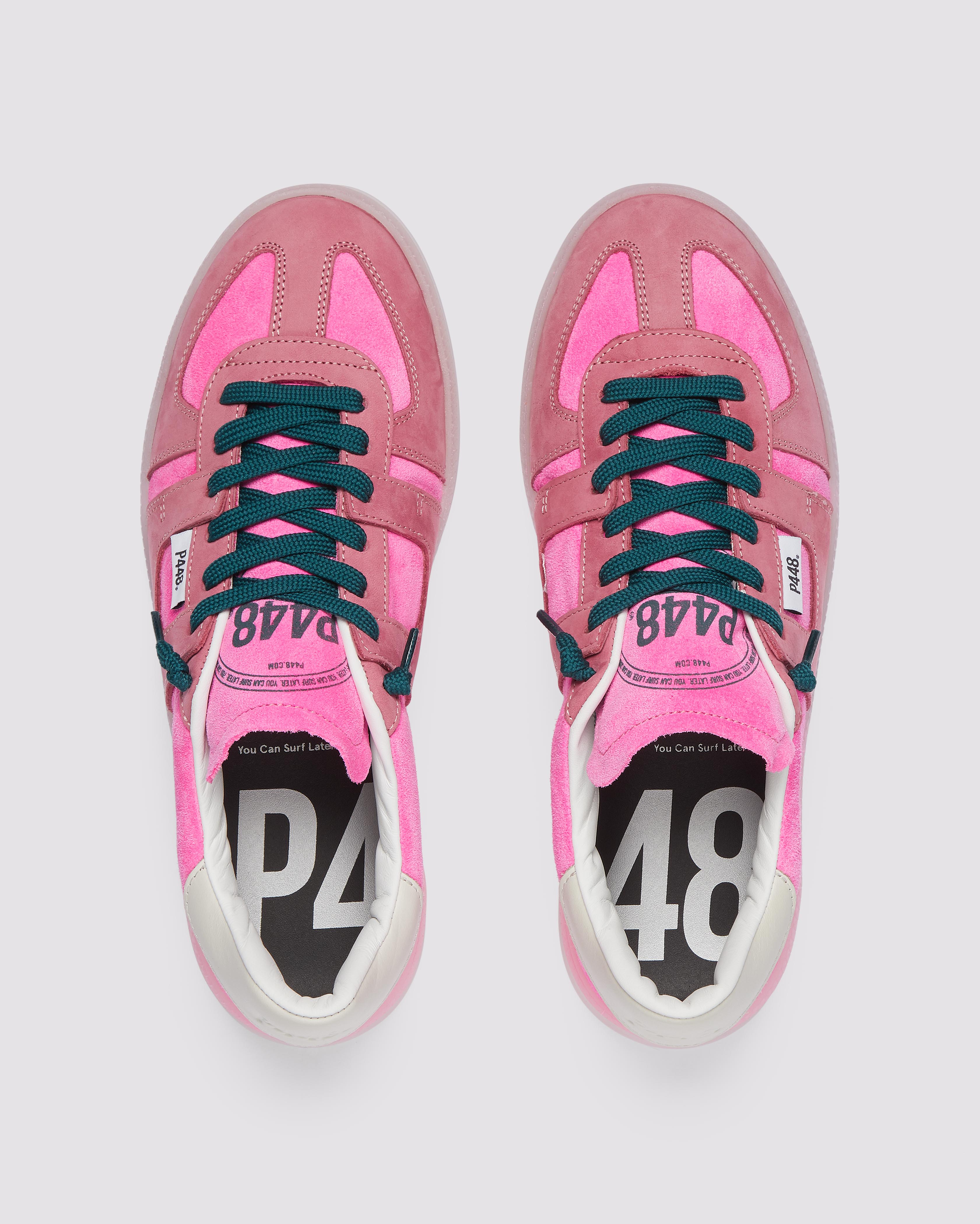p448-monza-neon-pink-low-top-sneaker-pink image 2
