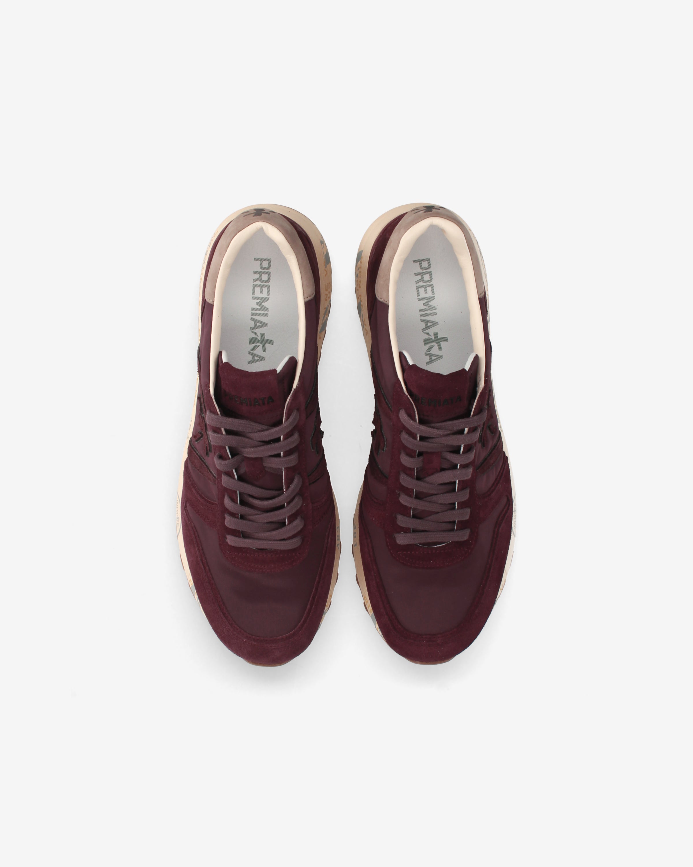 premiata-lander-8411-sneaker-bordeaux-nylon-herren image 6
