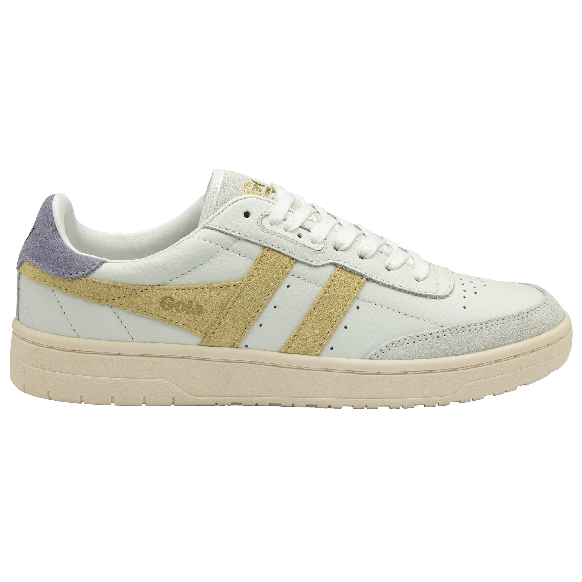 gola-falcon-damen-sneaker-wei-zitrone-lavendel-leder image 1
