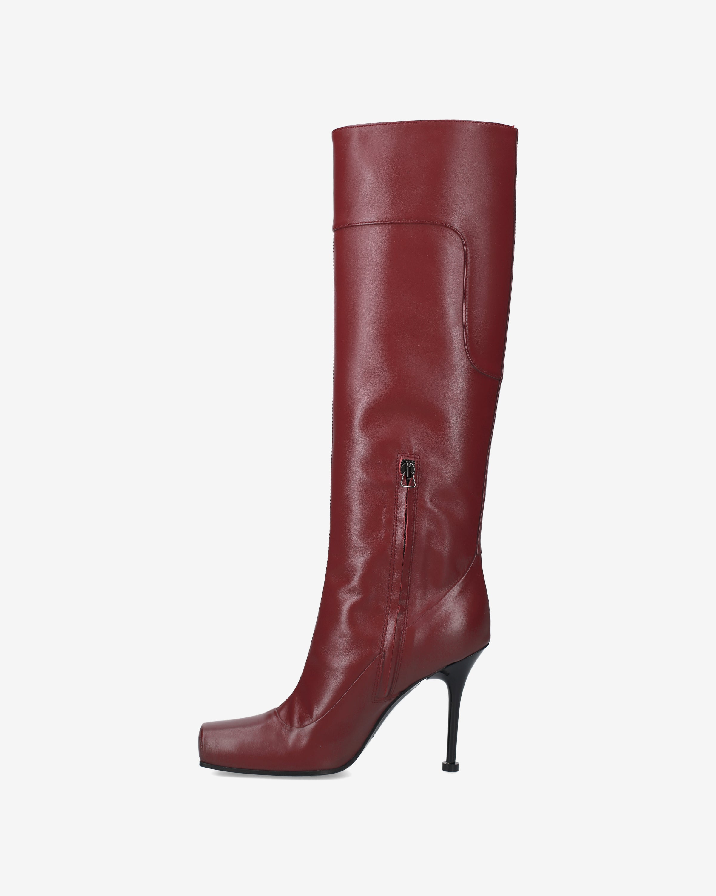 premiata-stiefel-damen-leder-wine-rot-10cm-absatz image 3