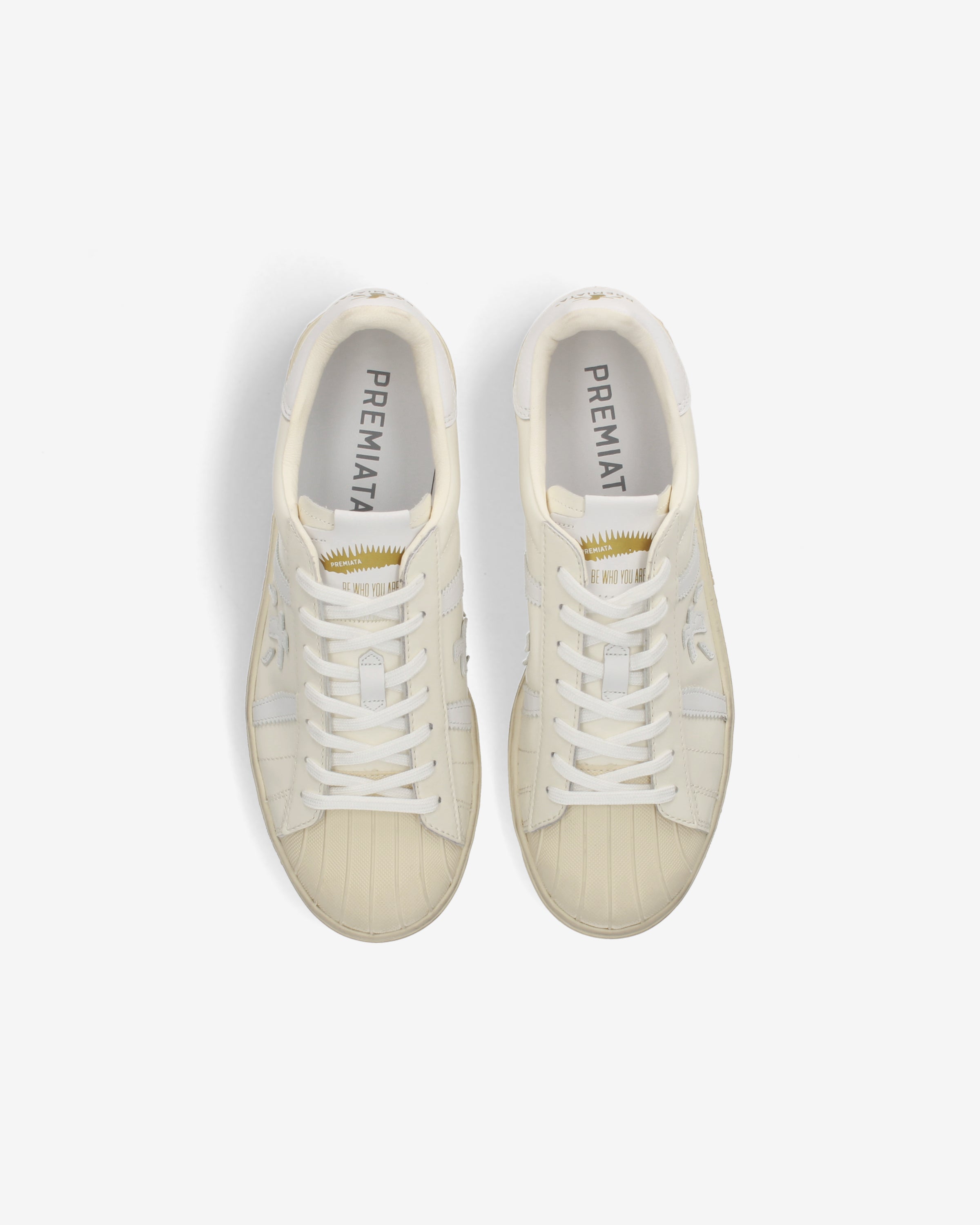 premiata-russell-8072-herren-sneaker-panna-wei-used-look image 6