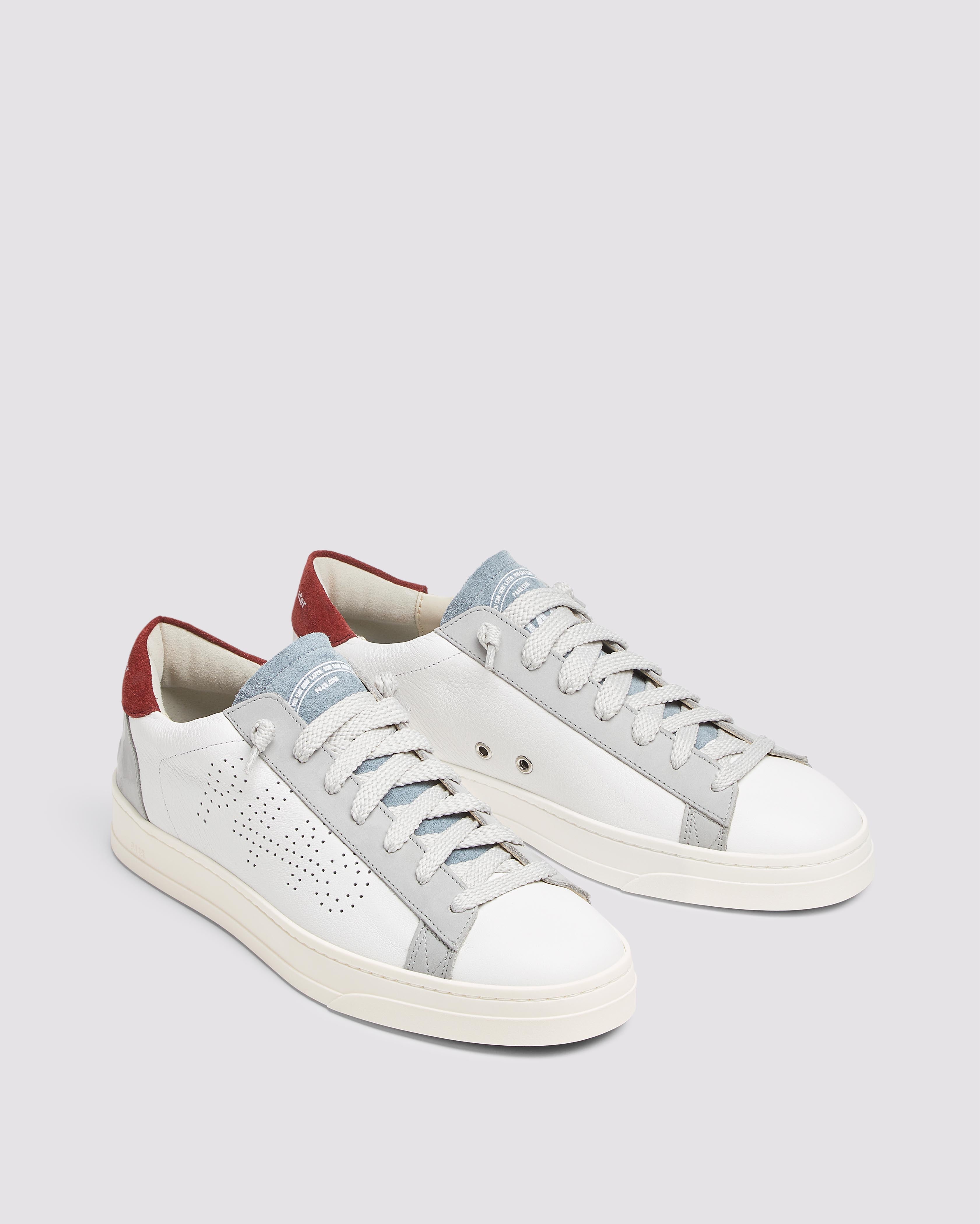 p448-jack-white-burgundy-herren-low-top-sneaker image 3