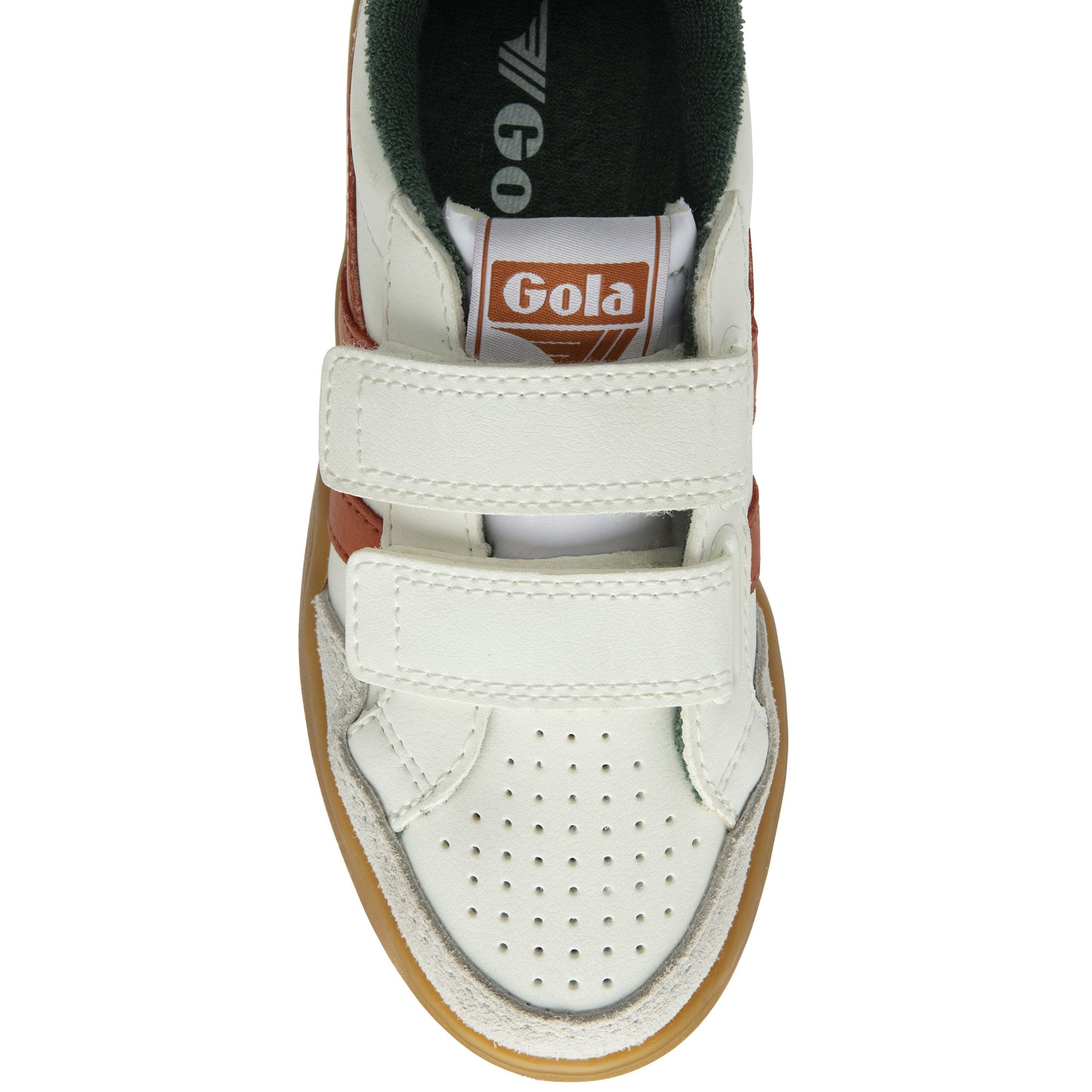 gola-eagle-strap-turnschuhe-f-r-kinder-wei-orange-mit-klett image 5