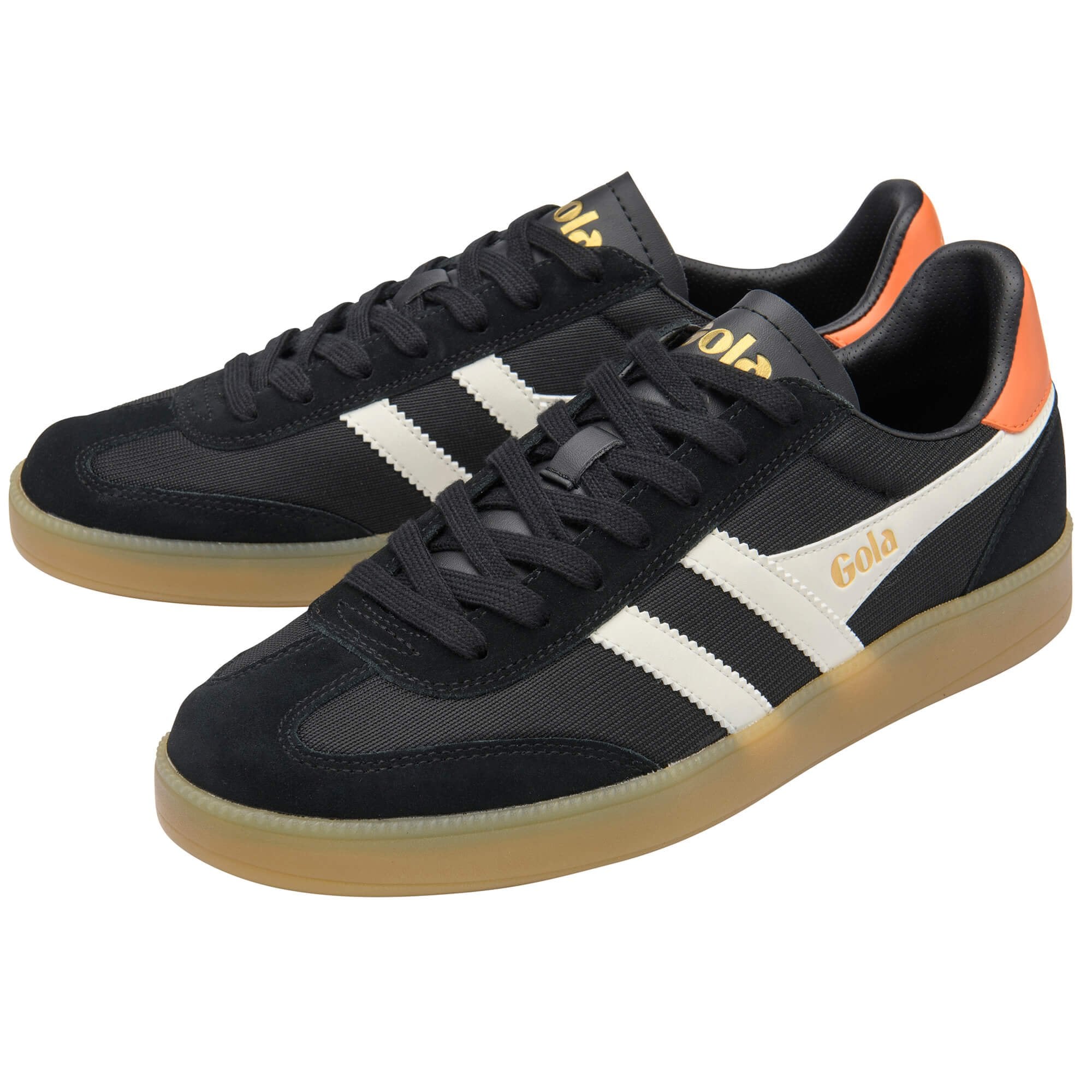 gola-viper-mesh-herren-sneaker-schwarz-orange-archiv-1976 image 3