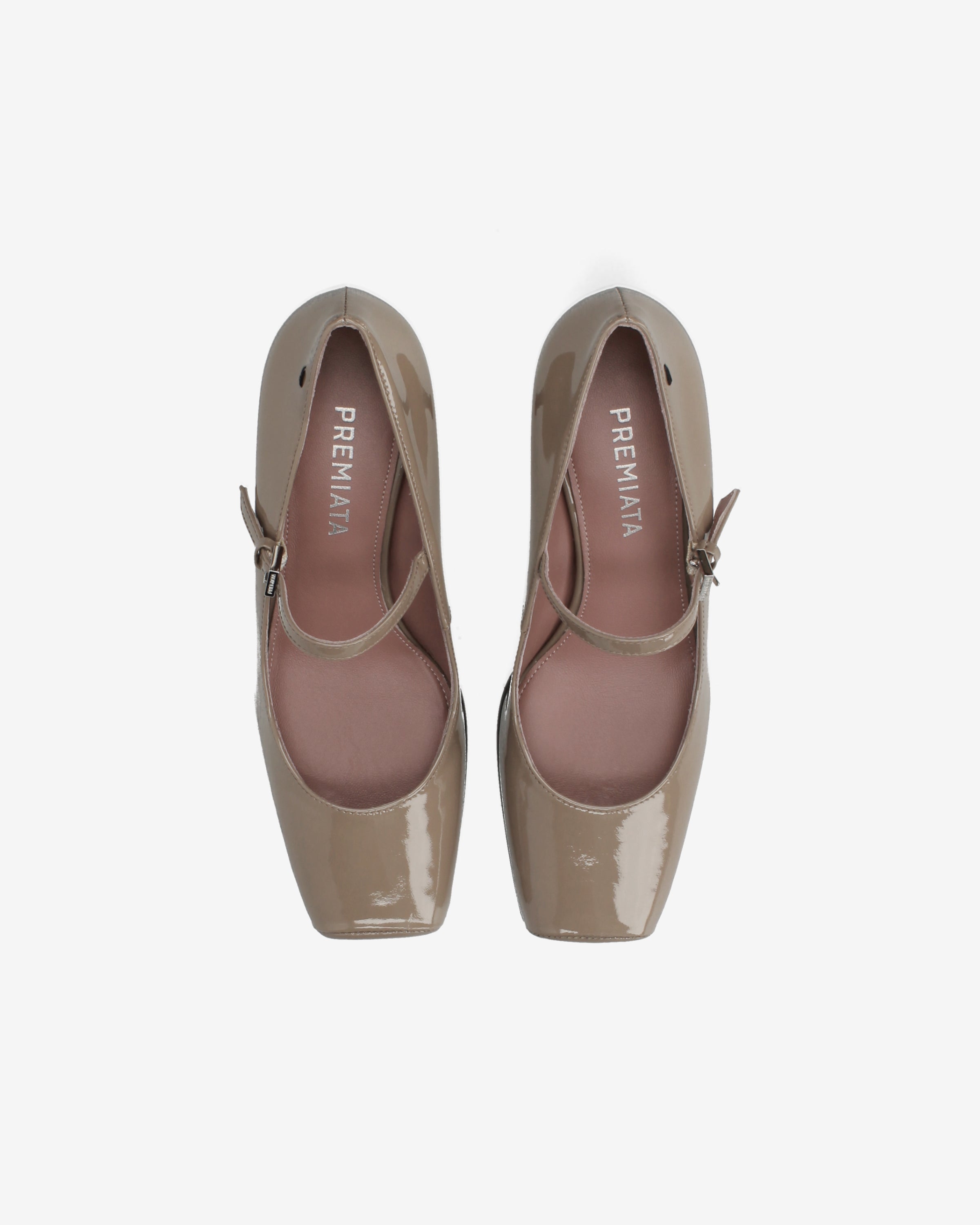 premiata-mary-jane-d-collet-damen-beige-lackleder-6-5-cm-absatz-mit-riemen image 6