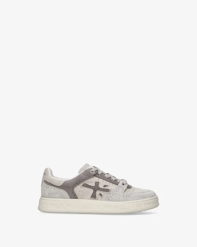premiata-quinnd-8646-damen-sneaker-panna-grau image 1