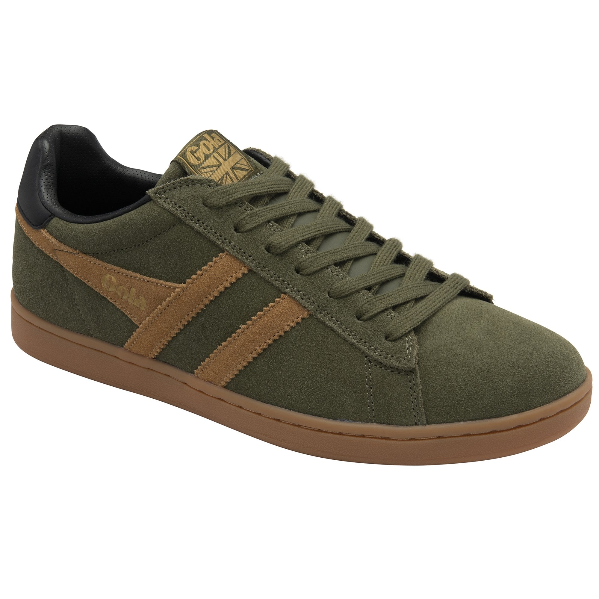 gola-equipe-ii-wildleder-sneaker-herren-khaki-tabak image 2