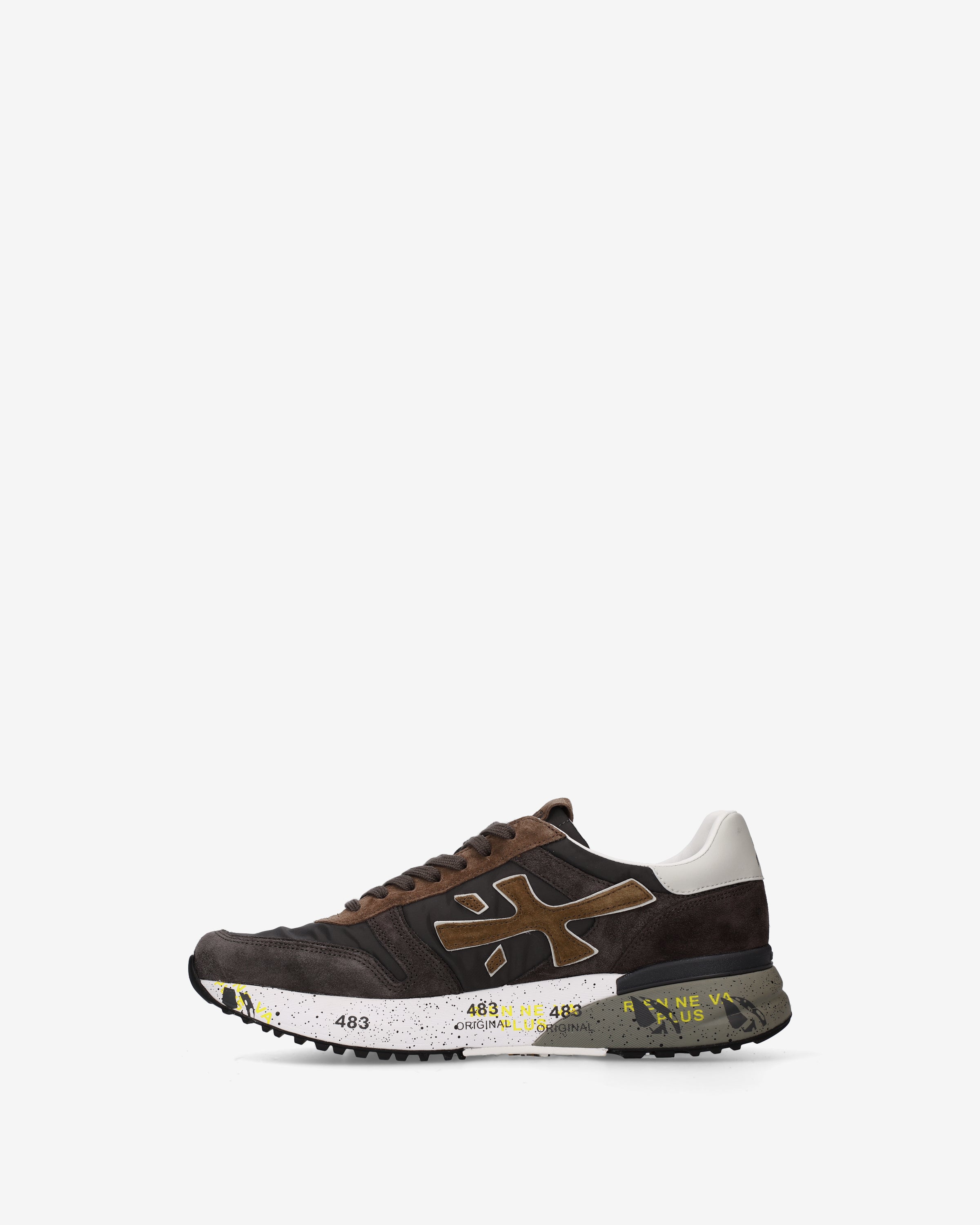 premiata-mick-8432-sneaker-herren-braun-schwarz image 3