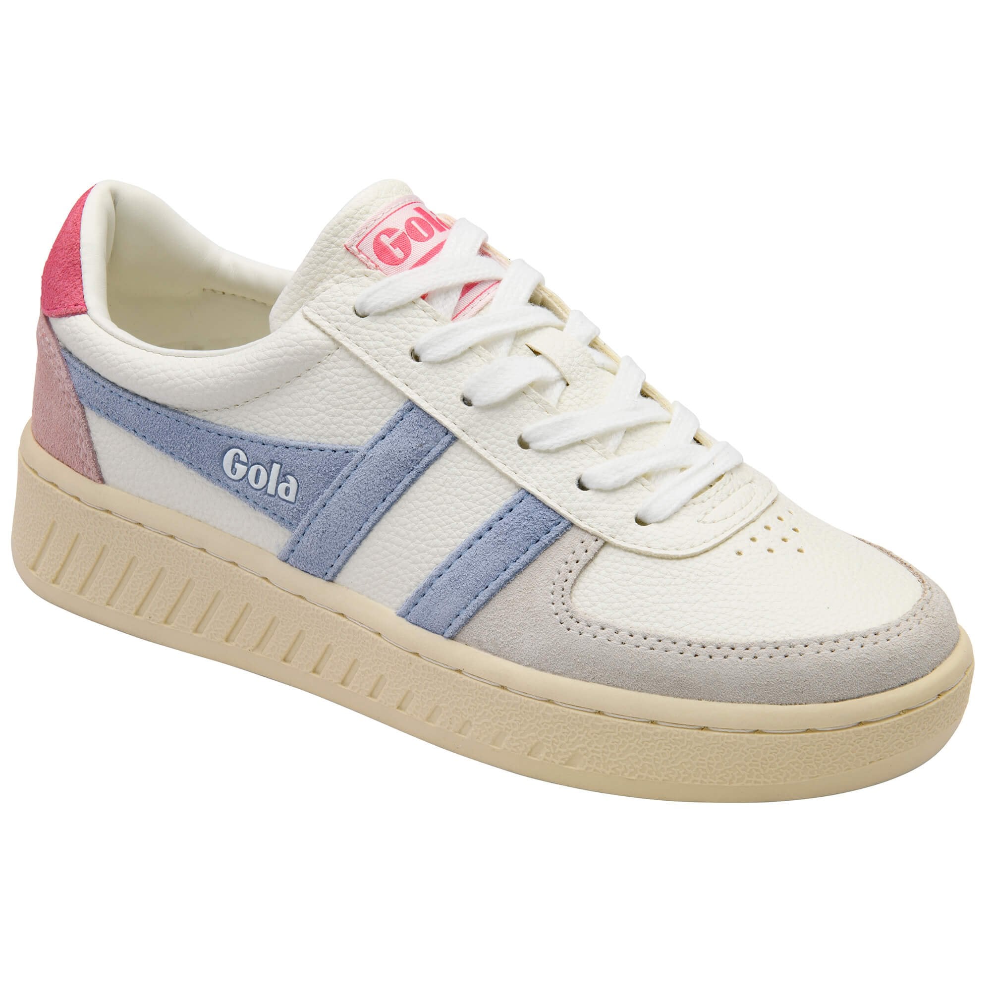 gola-grandslam-trident-damen-sneaker-wei-hellblau-neonpink image 2