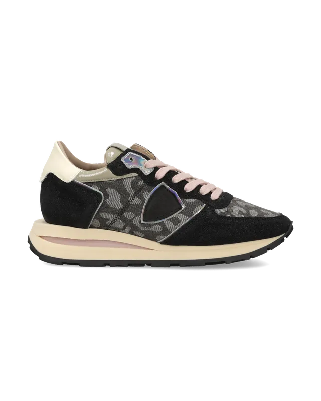 philippe-model-tropez-haute-damen-sneaker-schwarz-grau image 1