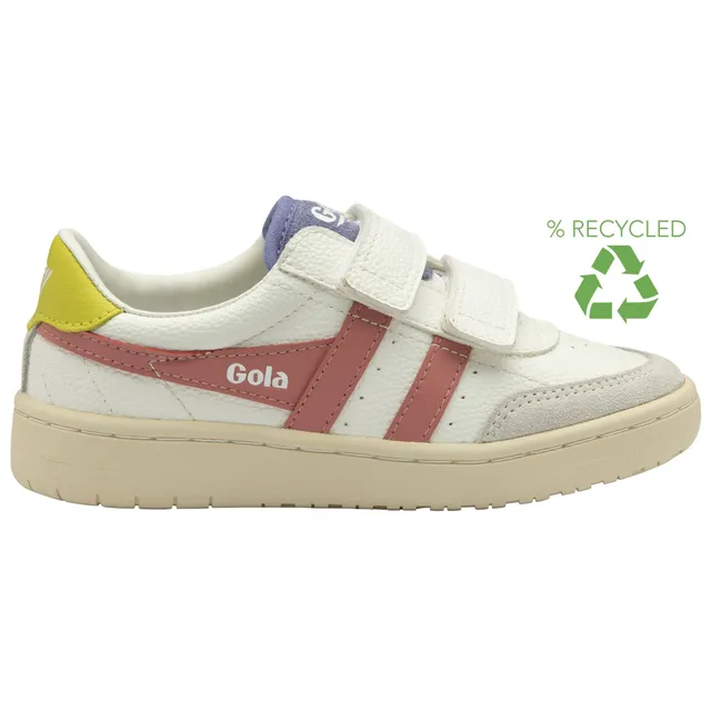 gola-falcon-strap-sneaker-f-r-kinder-wei-koralle-gelb image 1