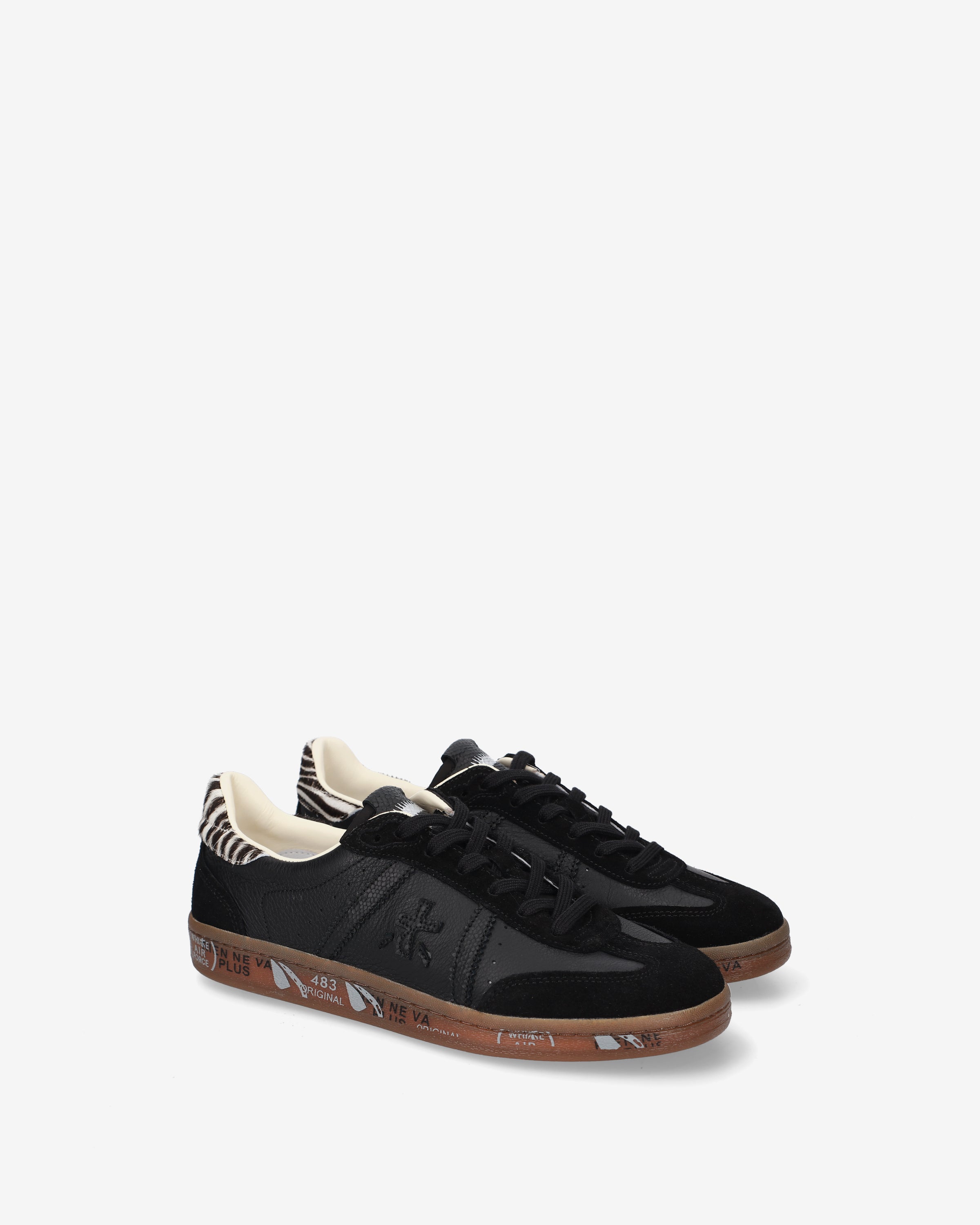 premiata-bonnied-8583-damen-sneaker-black-leder-suede image 2