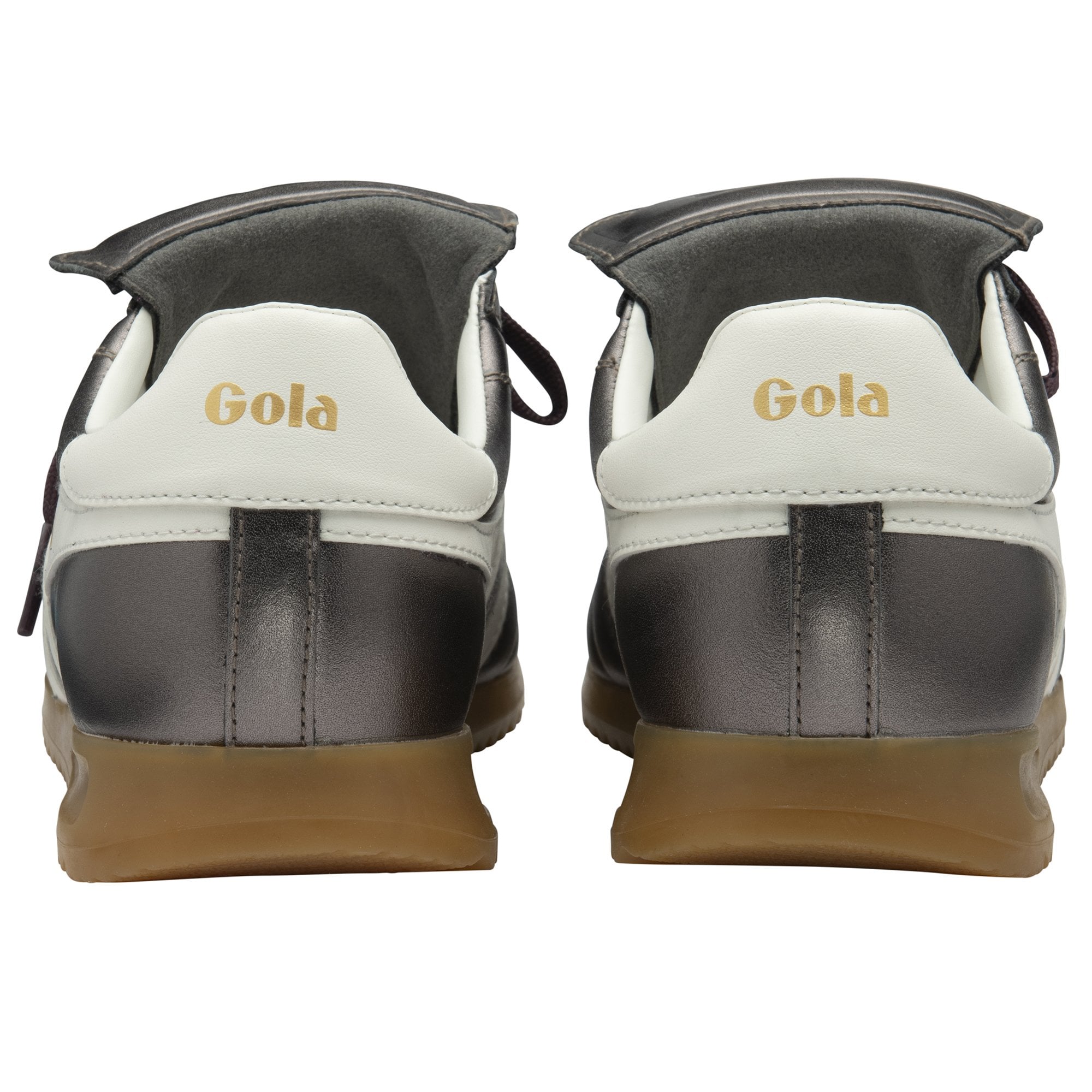 gola-stadium-86-damen-retro-sneaker-leder-pewter-off-white image 4