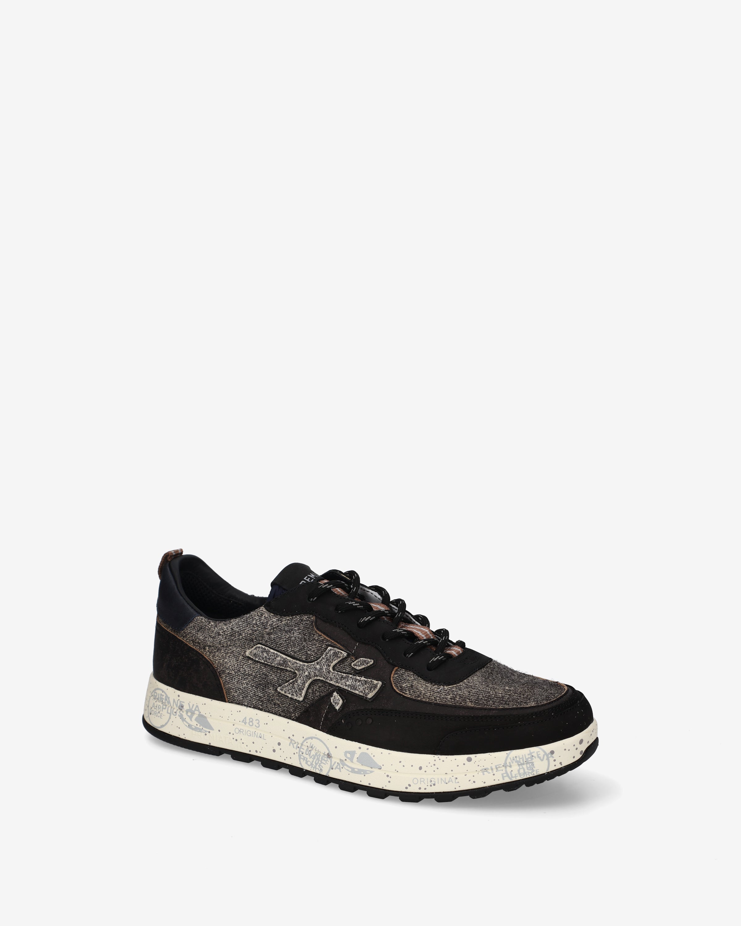 premiata-nous-8464-sneaker-schwarz-grau-m-lange image 4