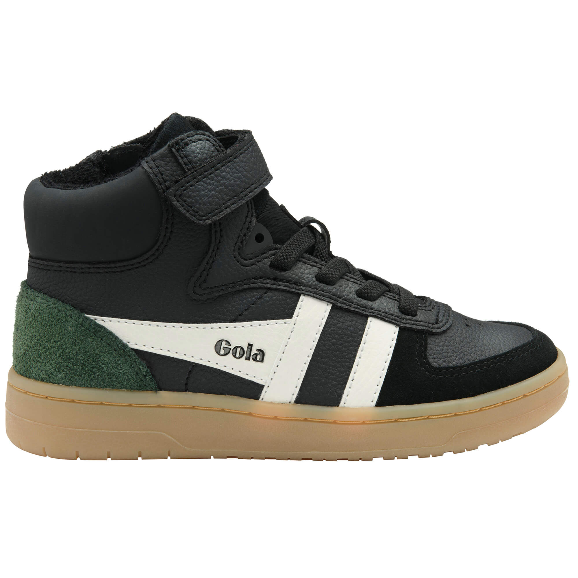 gola-talon-kinder-high-top-sneaker-schwarz-creme-evergreen image 1