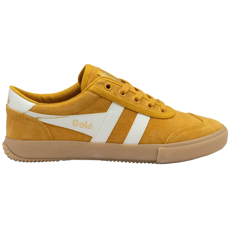 gola-badminton-suede-badminton-sneaker-f-r-damen-sonnengelb-wildleder image 1