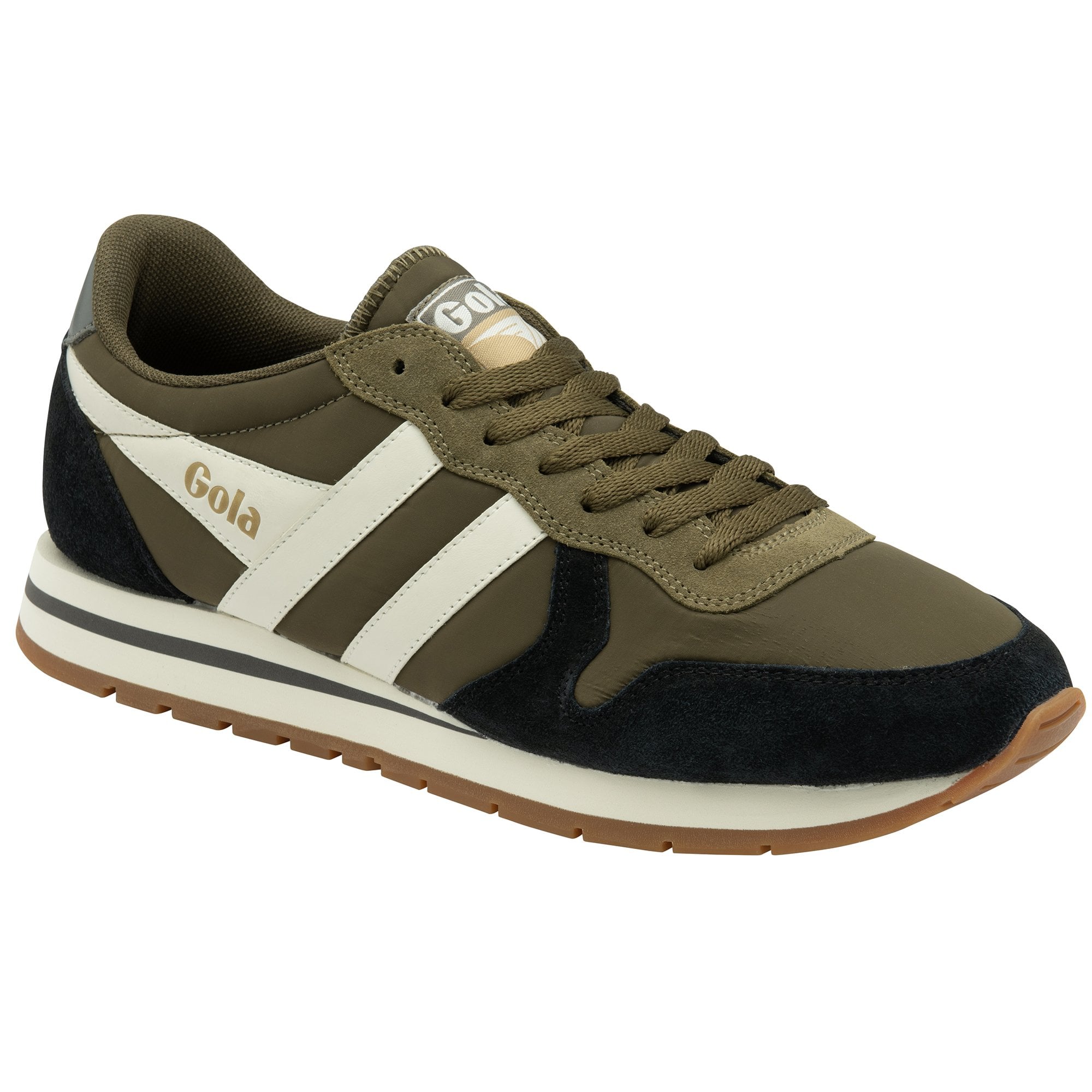 gola-daytona-herren-sneaker-khaki-schwarz-cremewei image 2