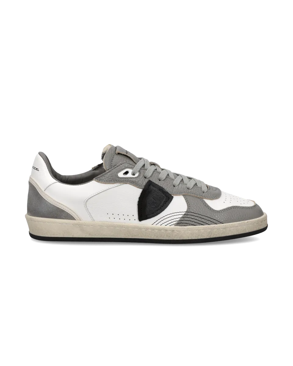 philippe-model-pgal-sneaker-herren-wei-grau-schwarz image 1