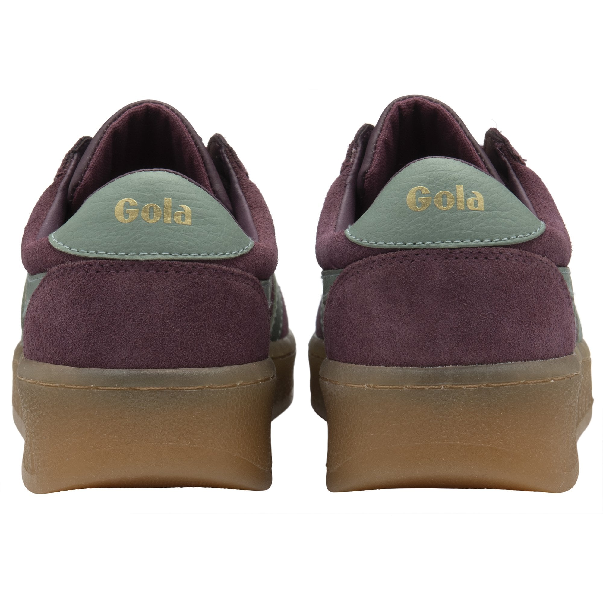 gola-grandslam-wildleder-sneaker-f-r-damen-windsor-wine-green-mist-court image 4