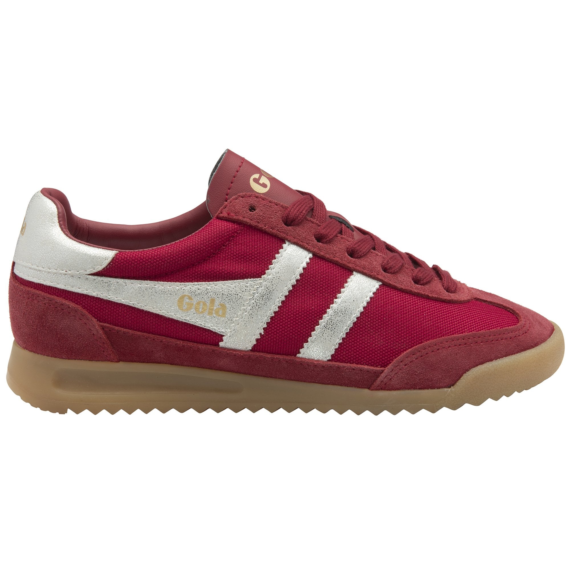 gola-tornado-sneaker-f-r-damen-rot-nylon-wildleder image 1