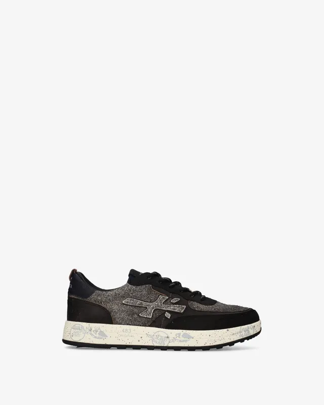 premiata-nous-8464-sneaker-schwarz-grau-m-lange image 1