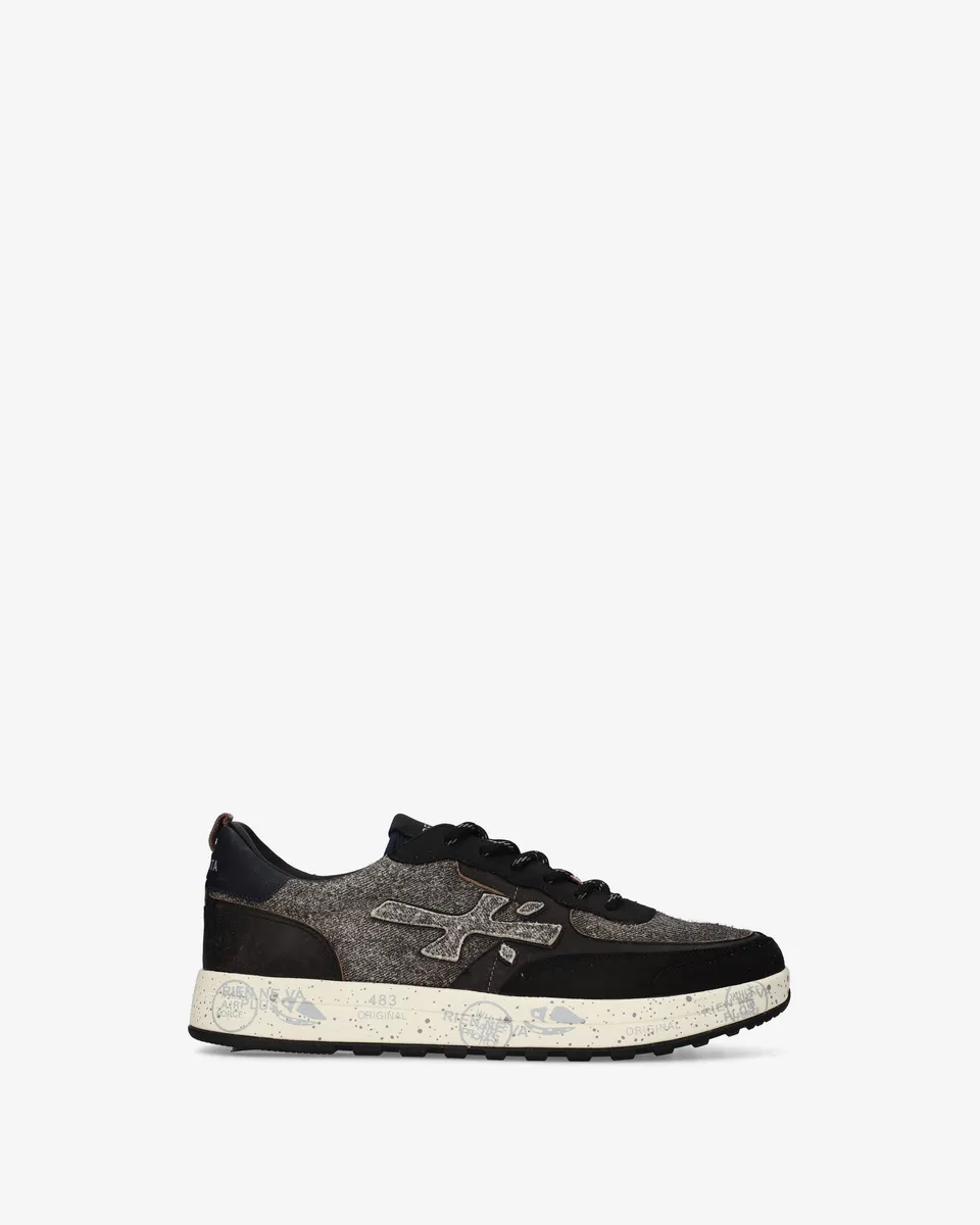 premiata-nous-8464-sneaker-schwarz-grau-m-lange image 1
