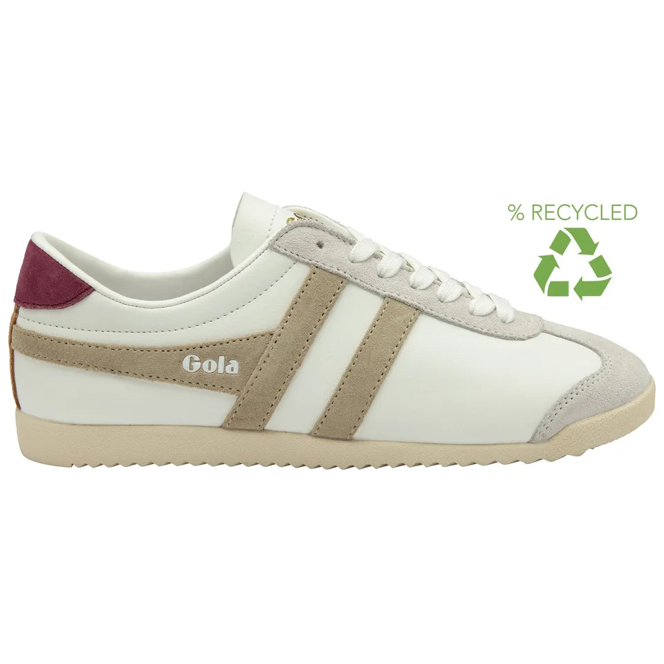 gola-bullet-pure-damen-sneaker-wei-beige-kirschrot image 1