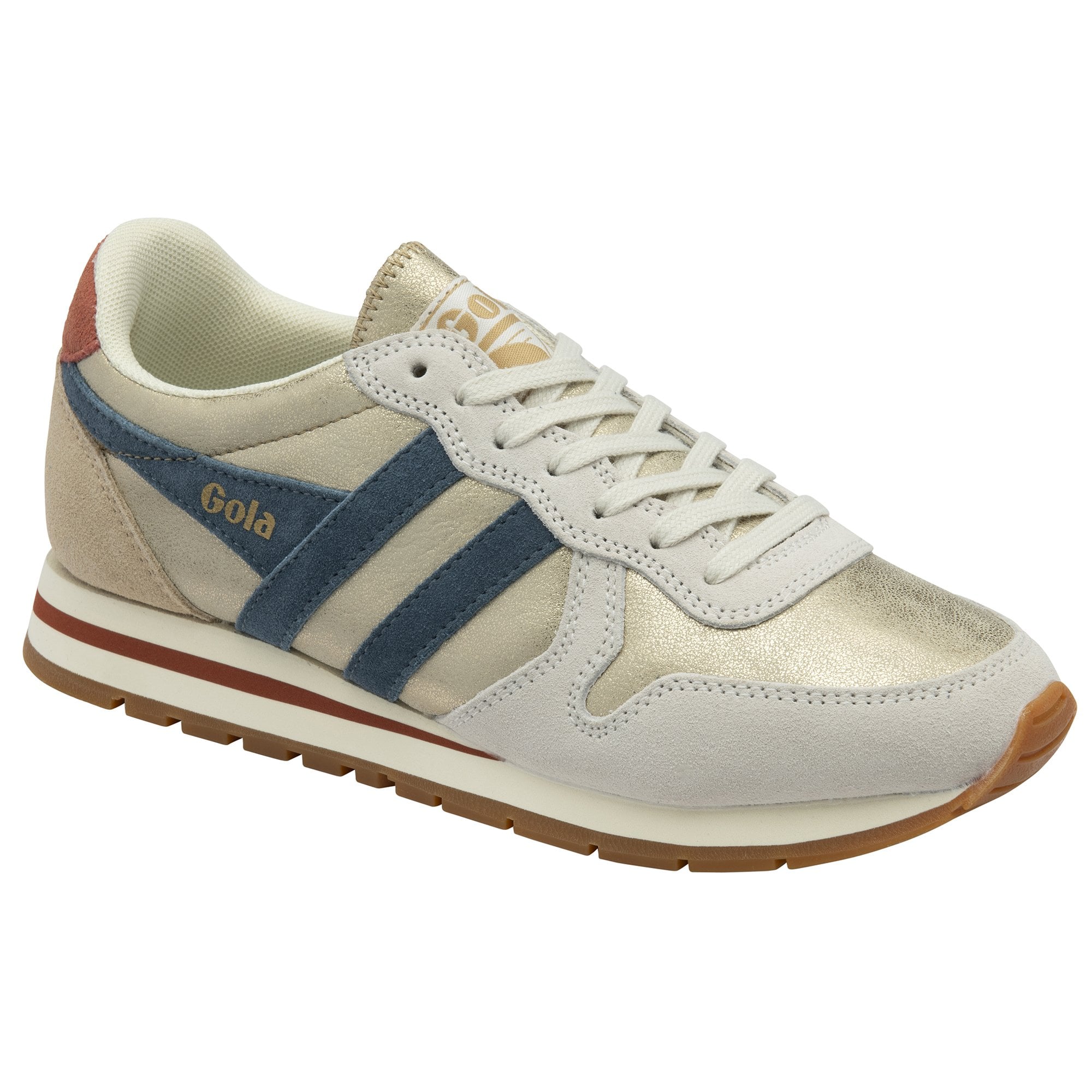 gola-daytona-blaze-sneaker-f-r-damen-gold-tintenblau-orange image 2