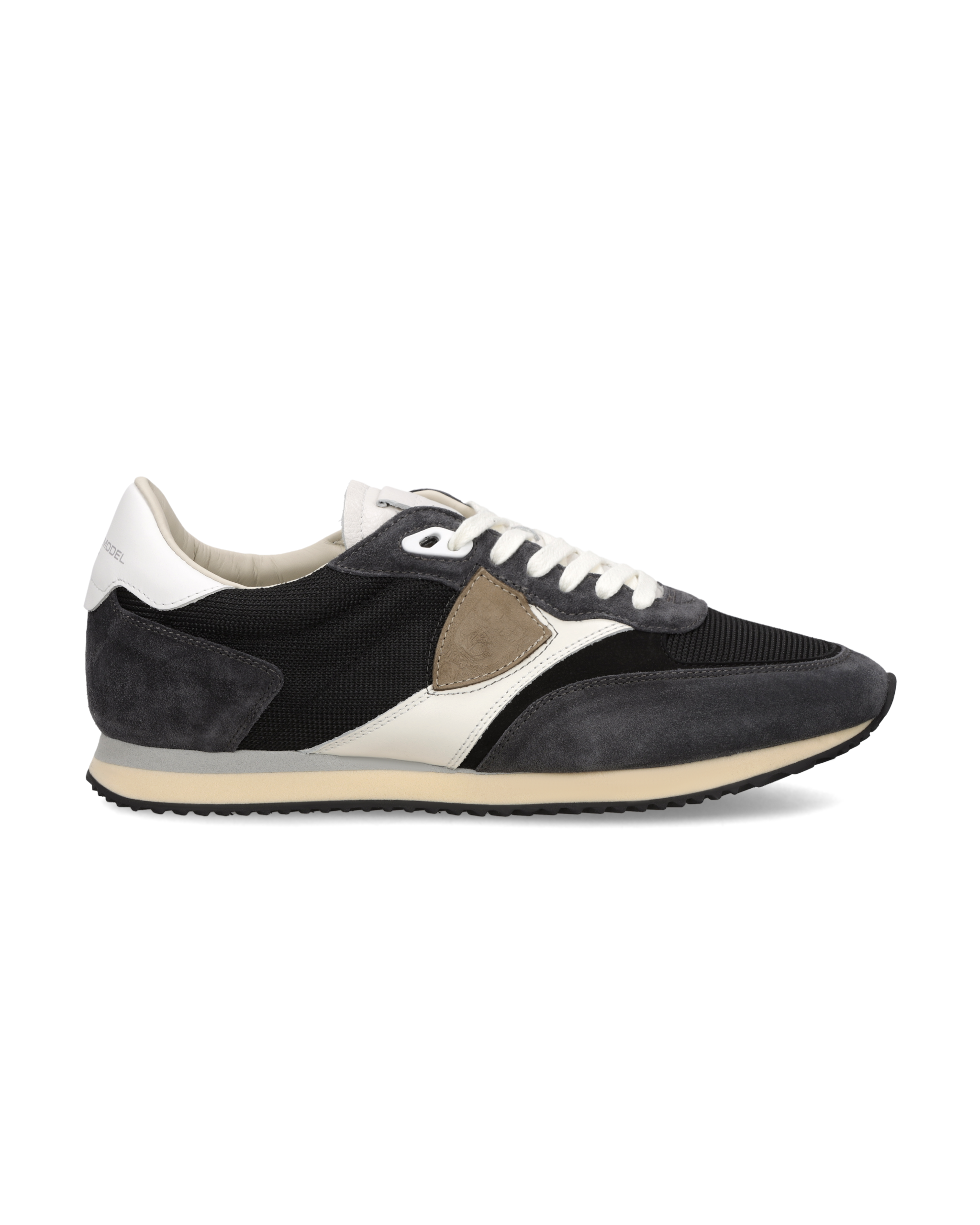 philippe-model-blville-herren-sneaker-schwarz-wei-beige image 1