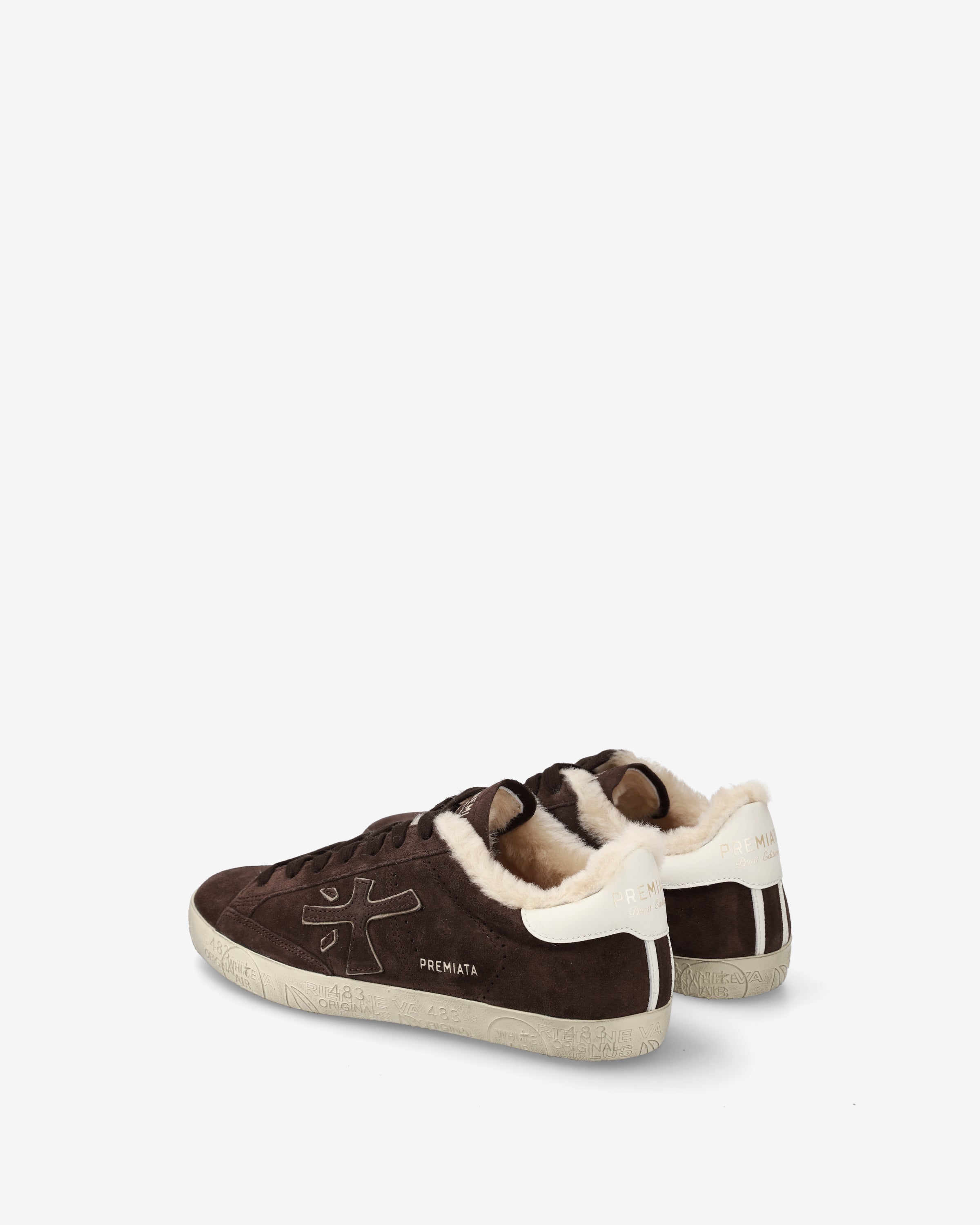 premiata-stevend-7897m-sneaker-leder-suede-testa-di-moro-panna image 5