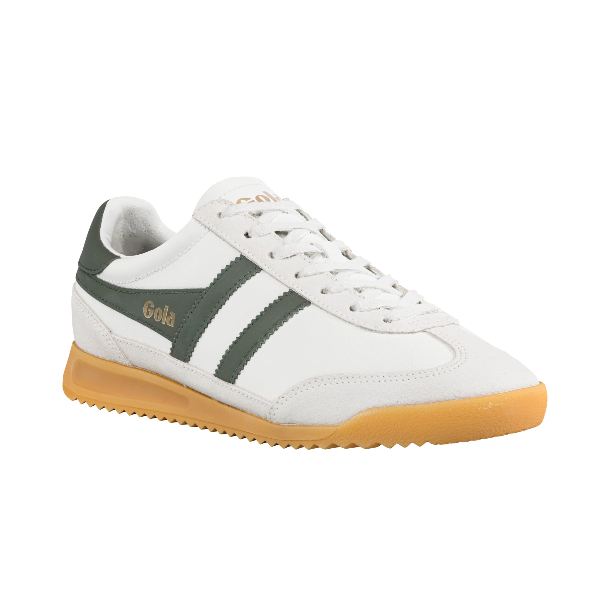gola-tornado-ledersneaker-f-r-herren-in-wei-dunkelkhaki image 2