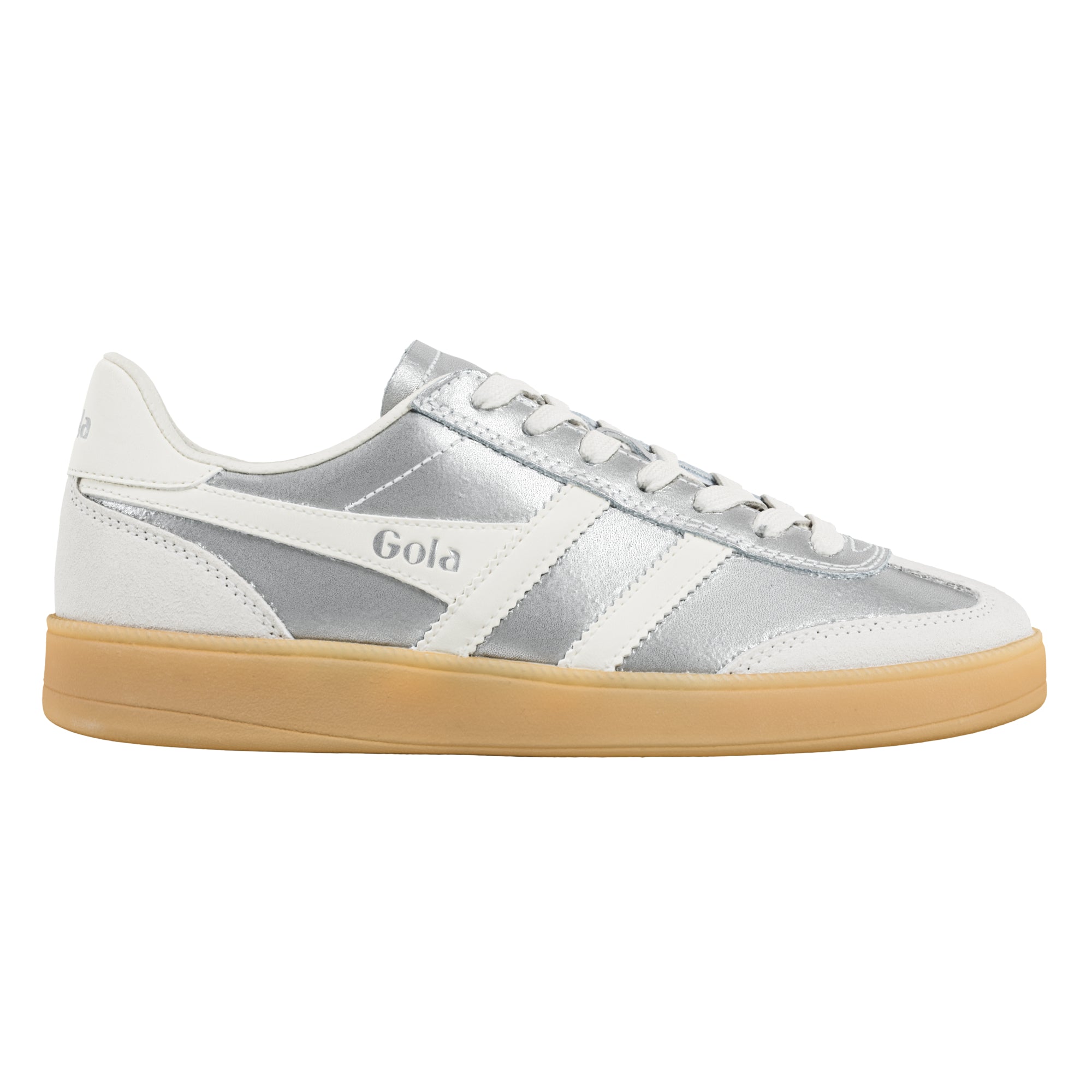 gola-viper-metallic-damen-sneaker-silber-leder image 1