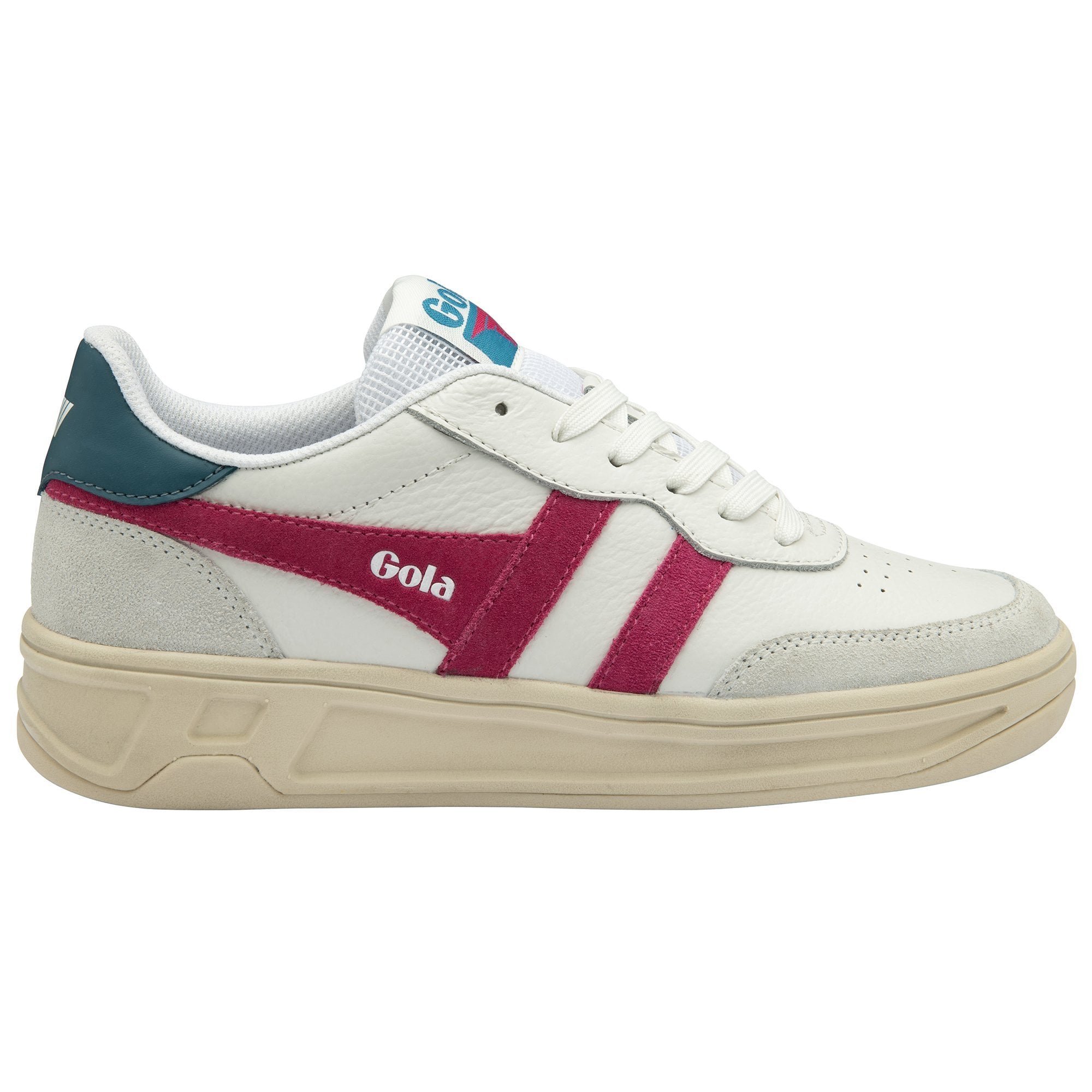 gola-topspin-damen-sneaker-wei-fuchsia-pfauenblau image 1