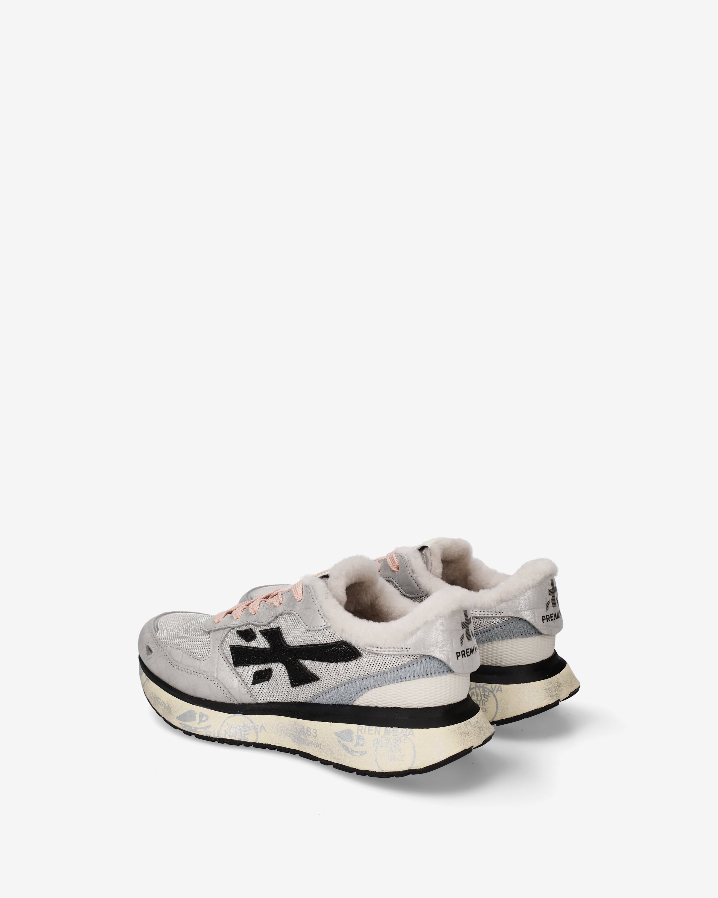 premiata-lauryn-8533m-sneaker-damen-hell-mit-shearling image 5