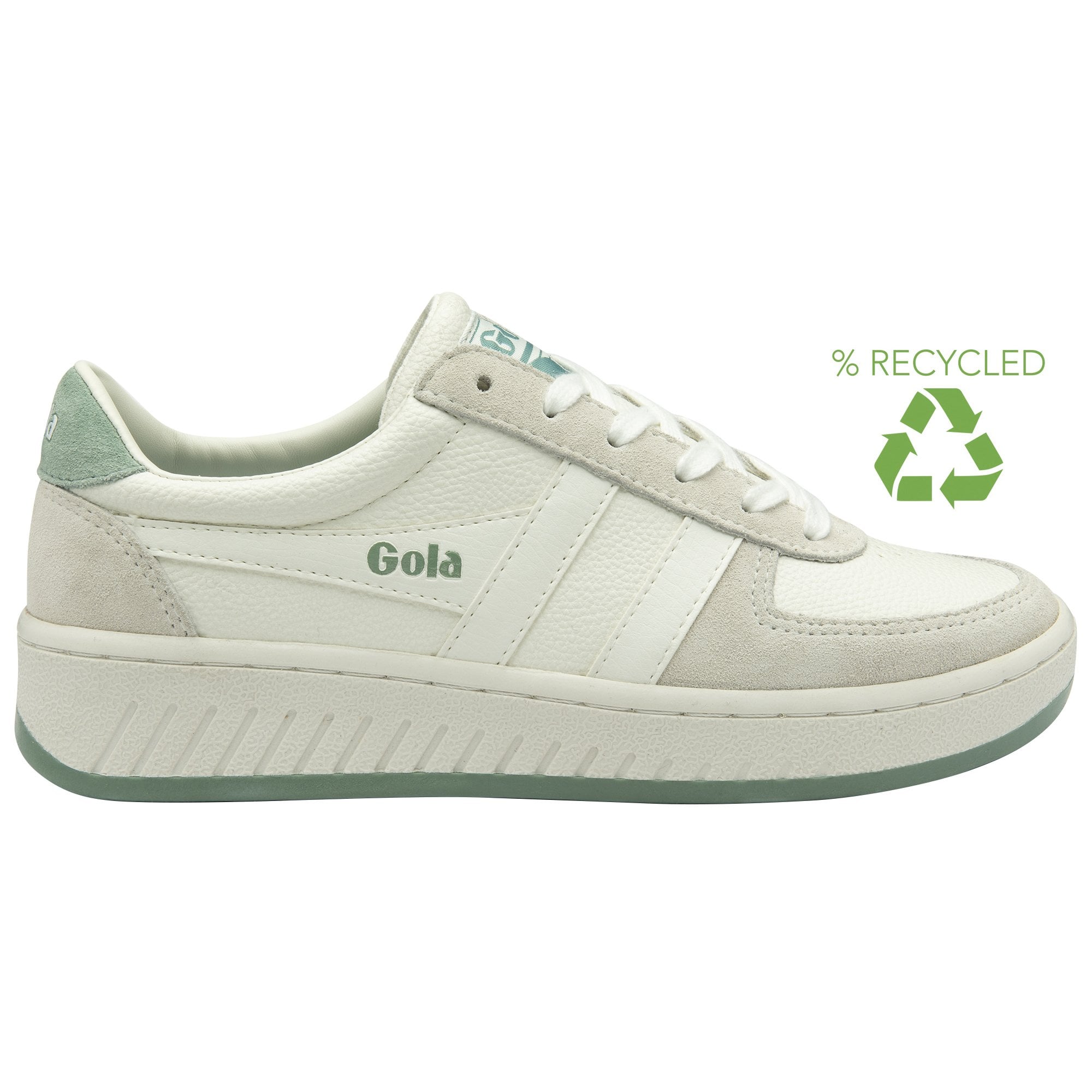 gola-grandslam-88-damen-sneaker-court-white-sneaker-aus-recyceltem-pu-mit-gr-nen image 1