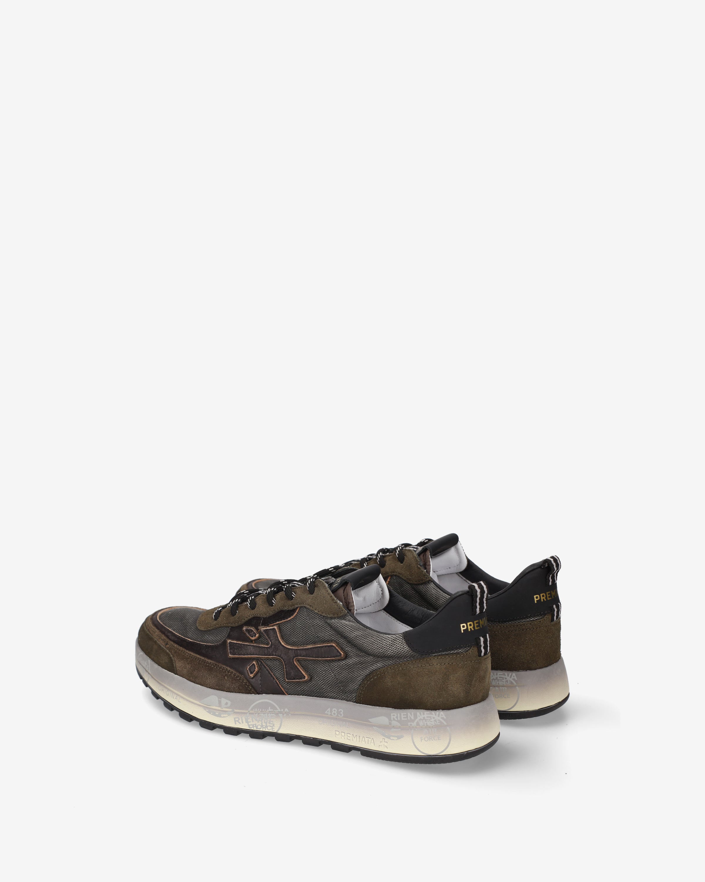 premiata-nous-8685-herren-sneaker-olive-braun image 5