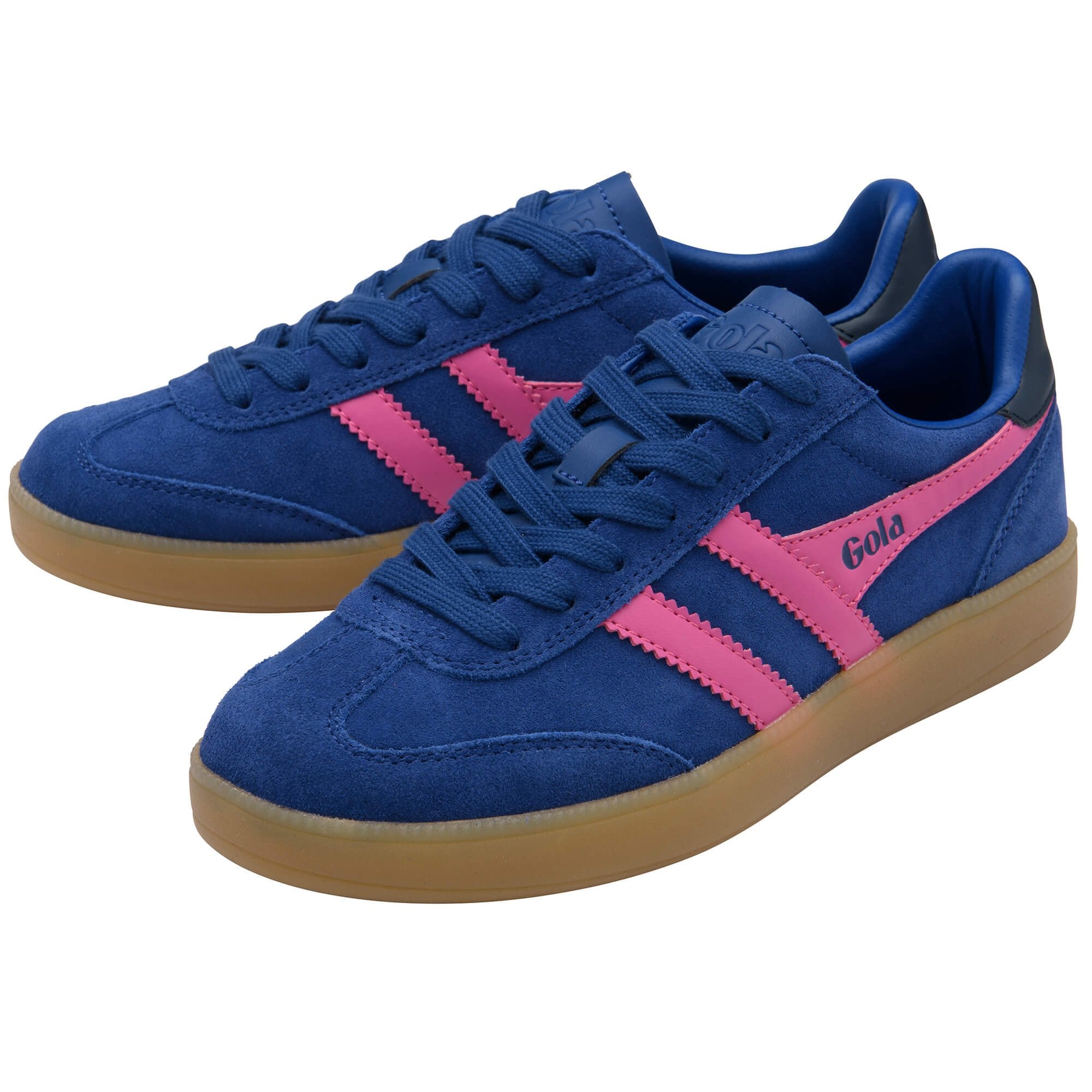 gola-viper-sneaker-f-r-damen-dunkelblau-pink-wildleder image 3