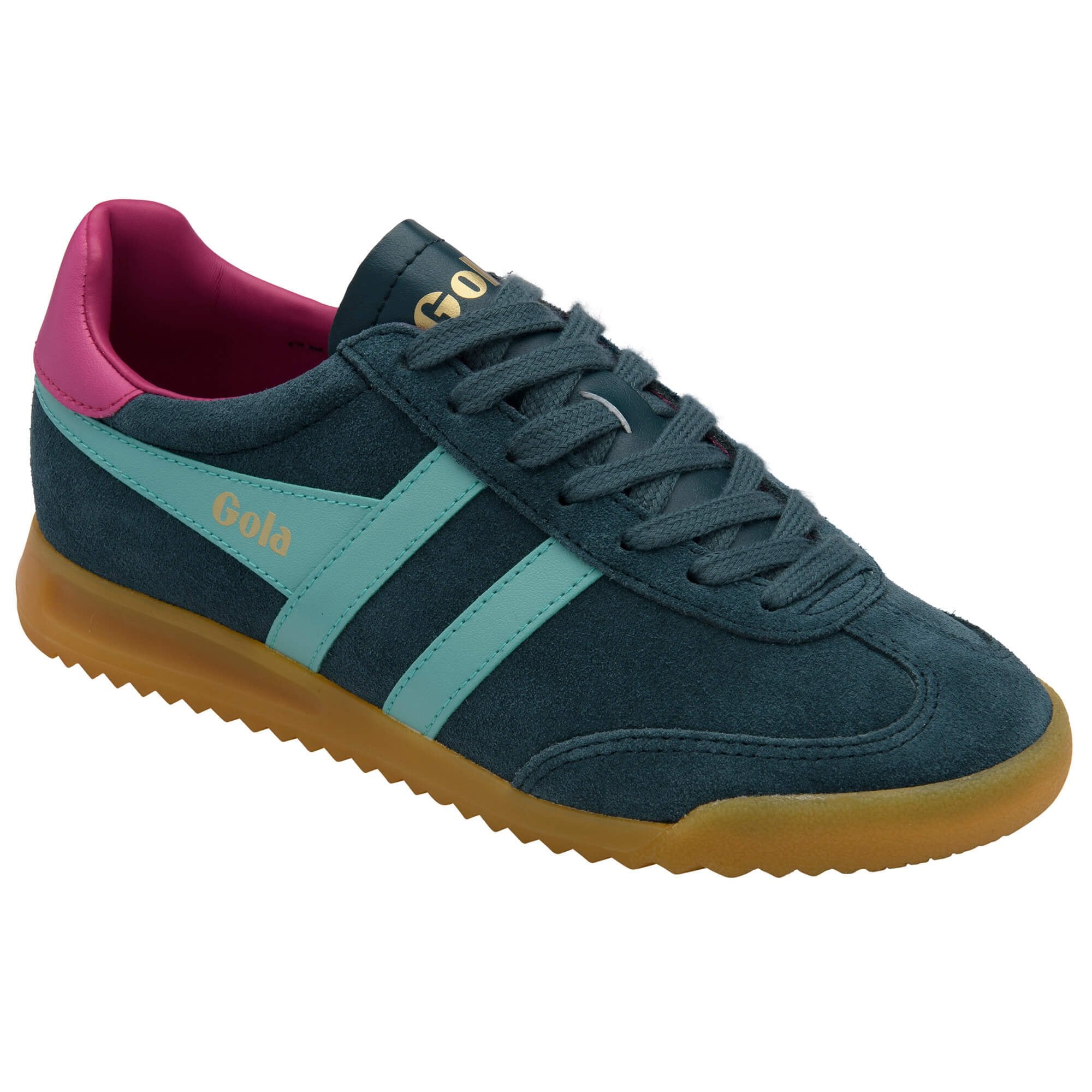 gola-torpedo-sneaker-f-r-damen-in-petrol-meeresbrise-fuchsia image 2